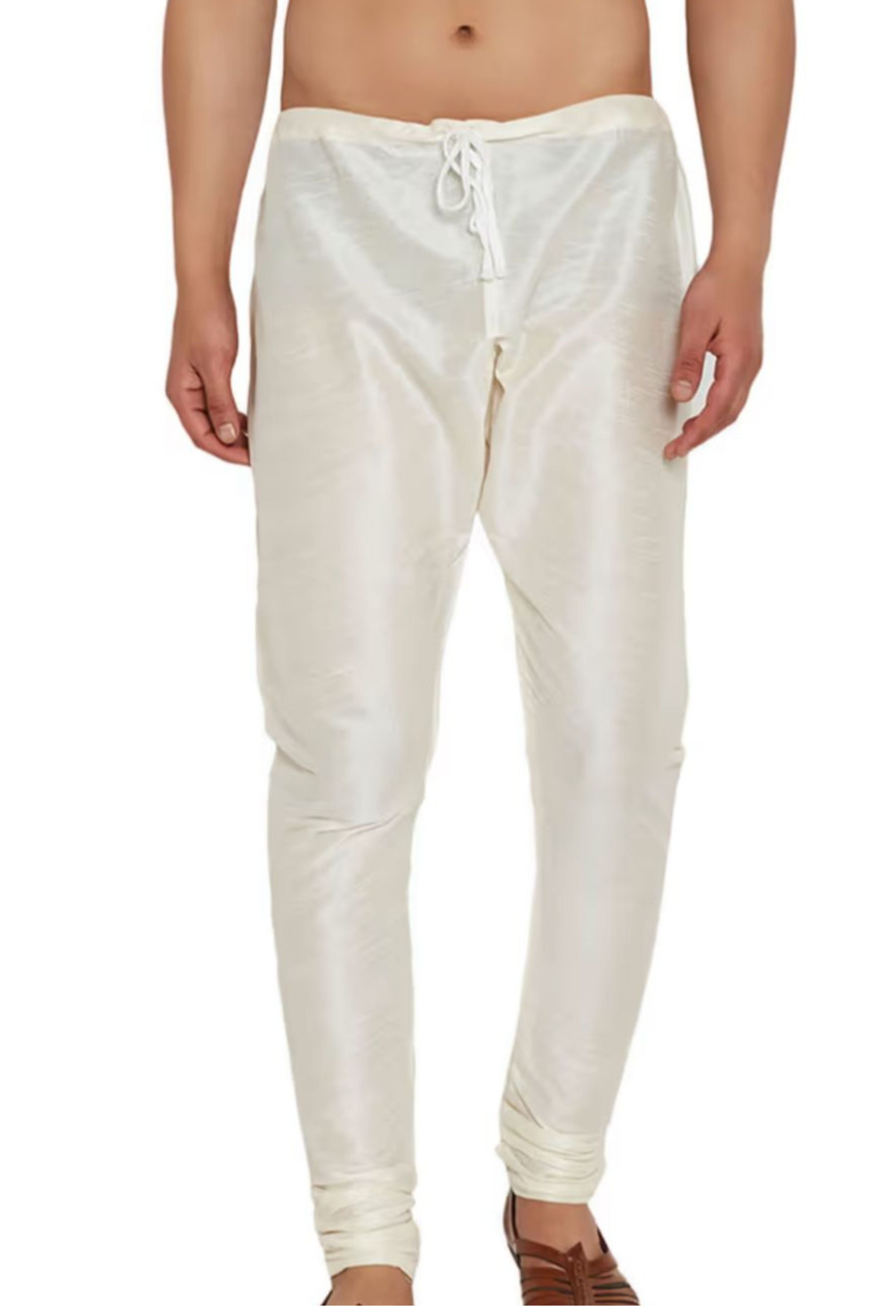 Regal Cream Set With Rani Embroidery Sherwani For Men