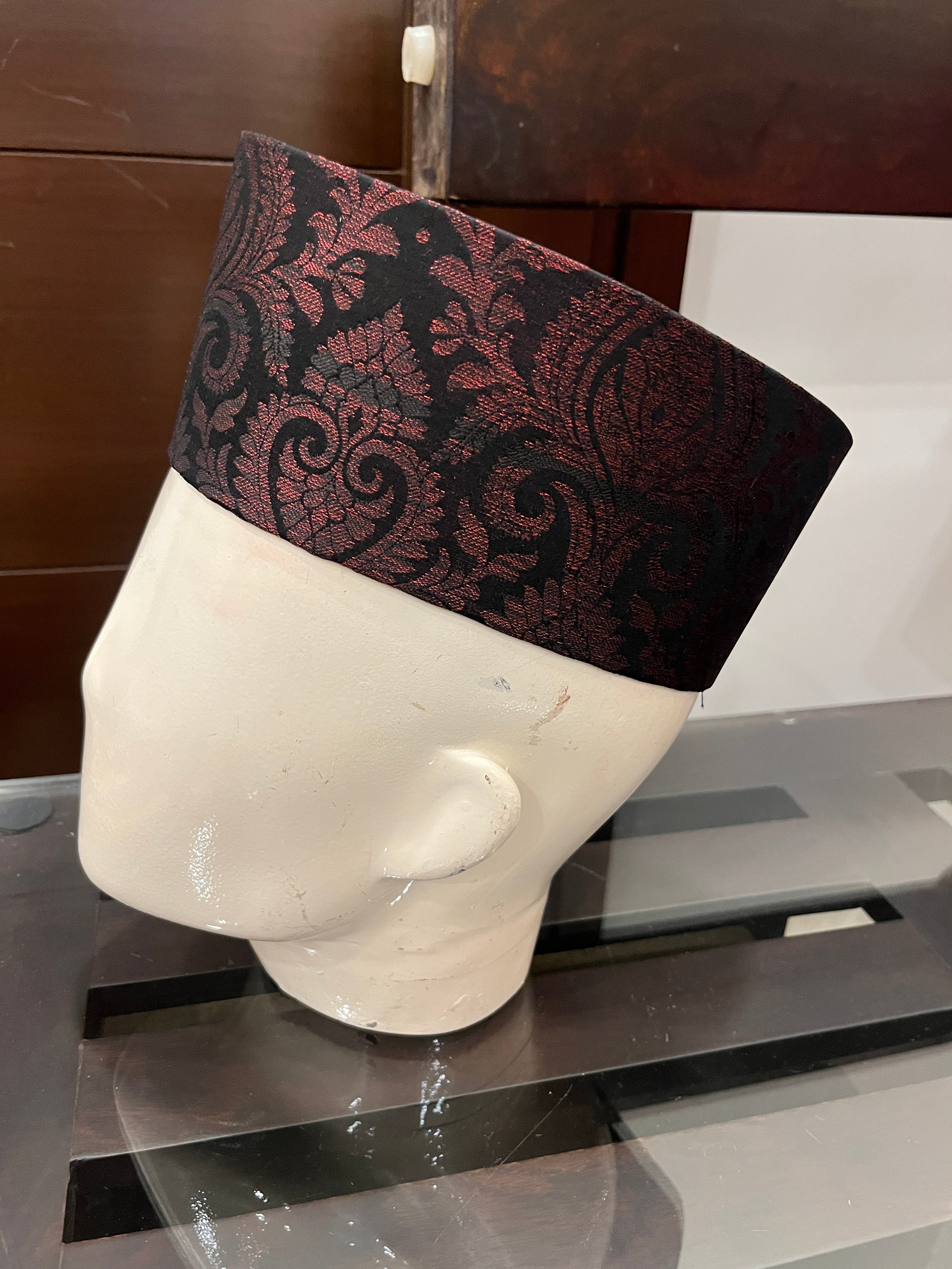 African Kente Kufi Hat, puja hat , Kofi Hat, Ankara Cap, African Men Hat, Choir, Black History Month Men Accessory