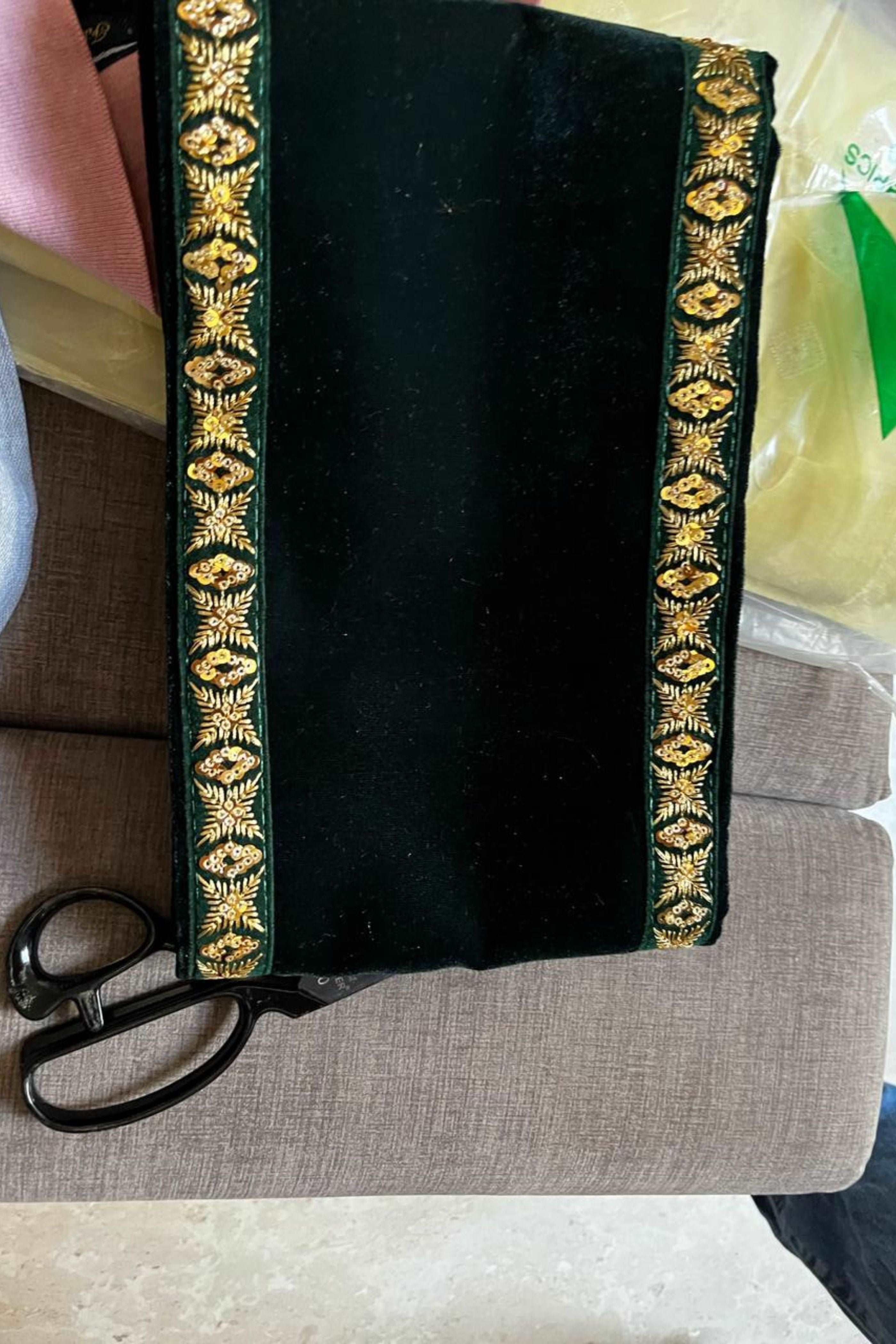 Velvet Stole (Dupatta) For Traditional Men’s Wear (Sherwani) For Wedding Purpose, Festive Purpose, Reception, Marriage Anniversary