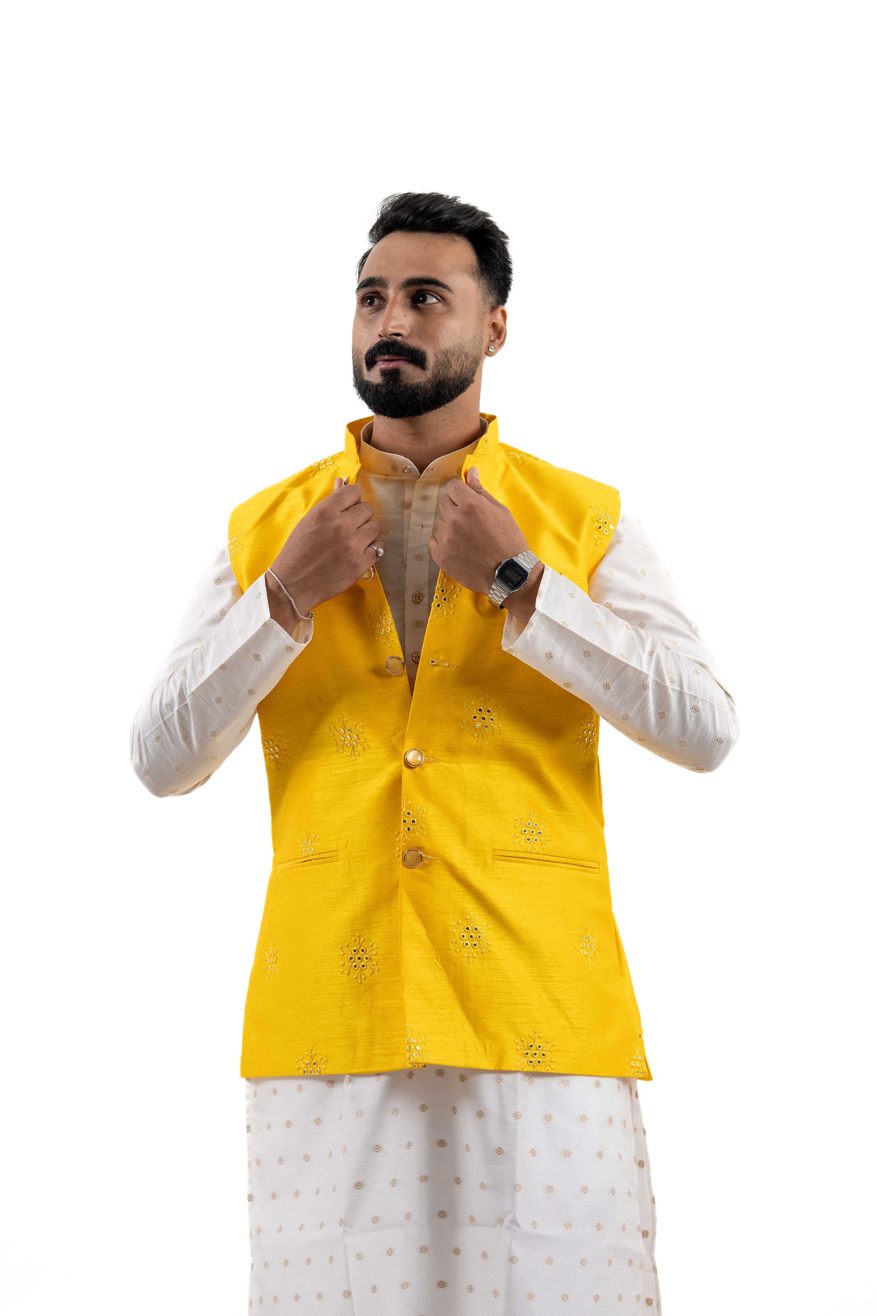 HandWork Nehru Jacket For Men | Modi Jacket | Jodhpuri jacket | Wedding jacket for men | Groom or Groomsmen outfit | Festive outfit for men