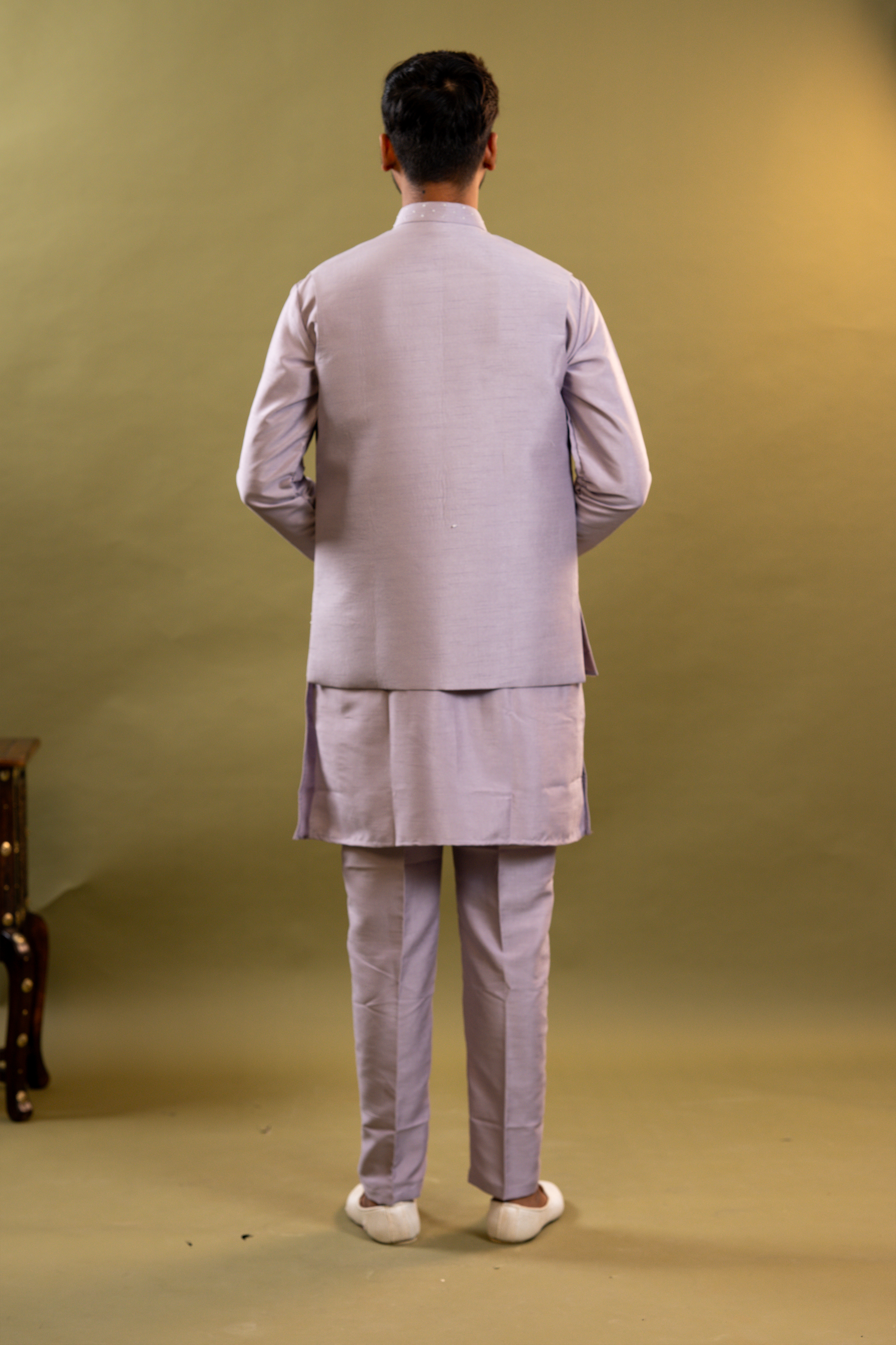 Handwork Nehru Jacket with kurta pyjama set For Men | Modi Jacket 3 piece set | Indian wedding wear outfits | waistcoat | kurta pant with jacket