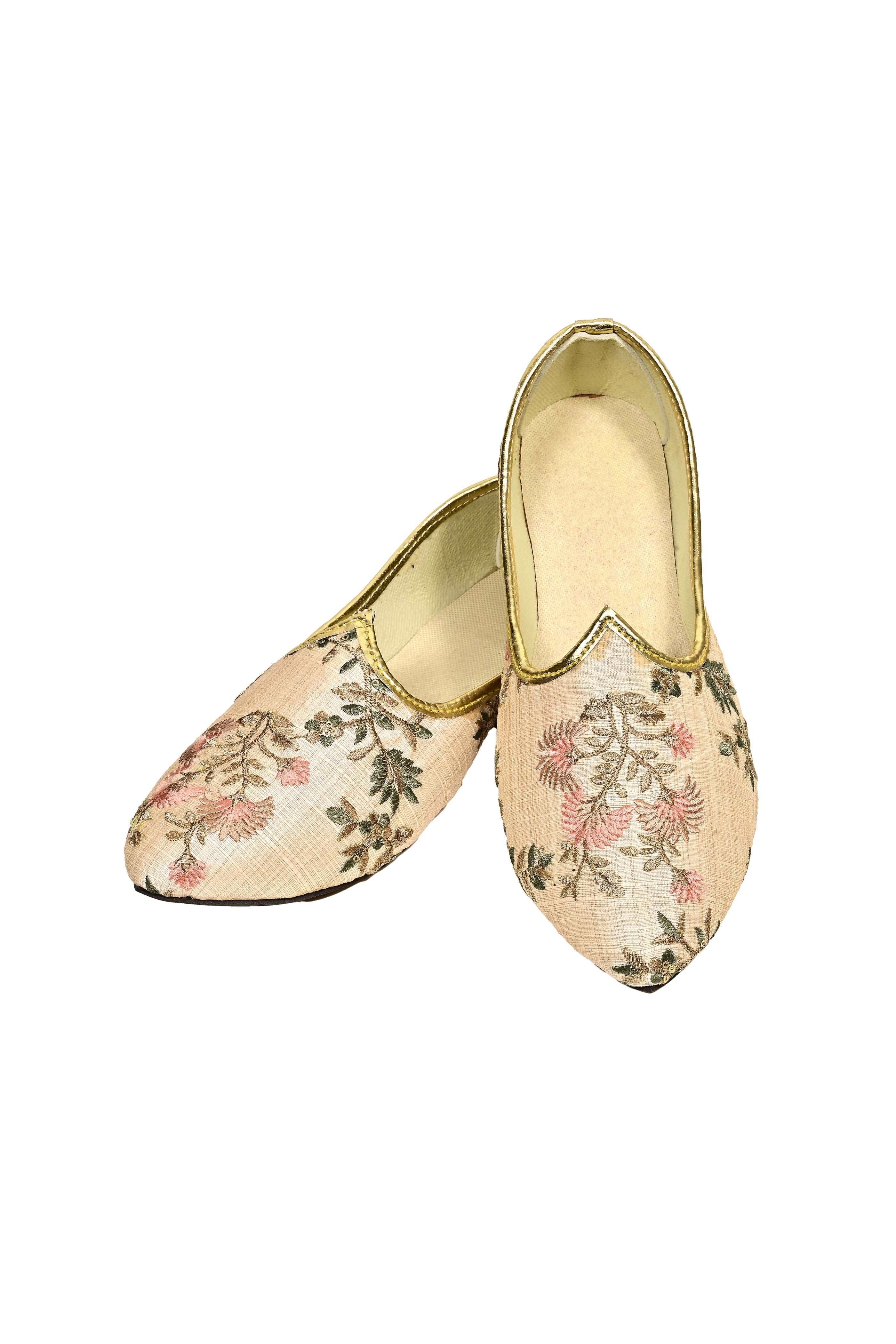 Jutti Mens Wedding | Punjabi Jutti & Sherwani Jutti| Pure Traditional & Stylish Ethnic Mojaris | Wedding Shoes 100% Comfortable & Handcrafted | Mulitcoloured And Thread Weaving Juttie