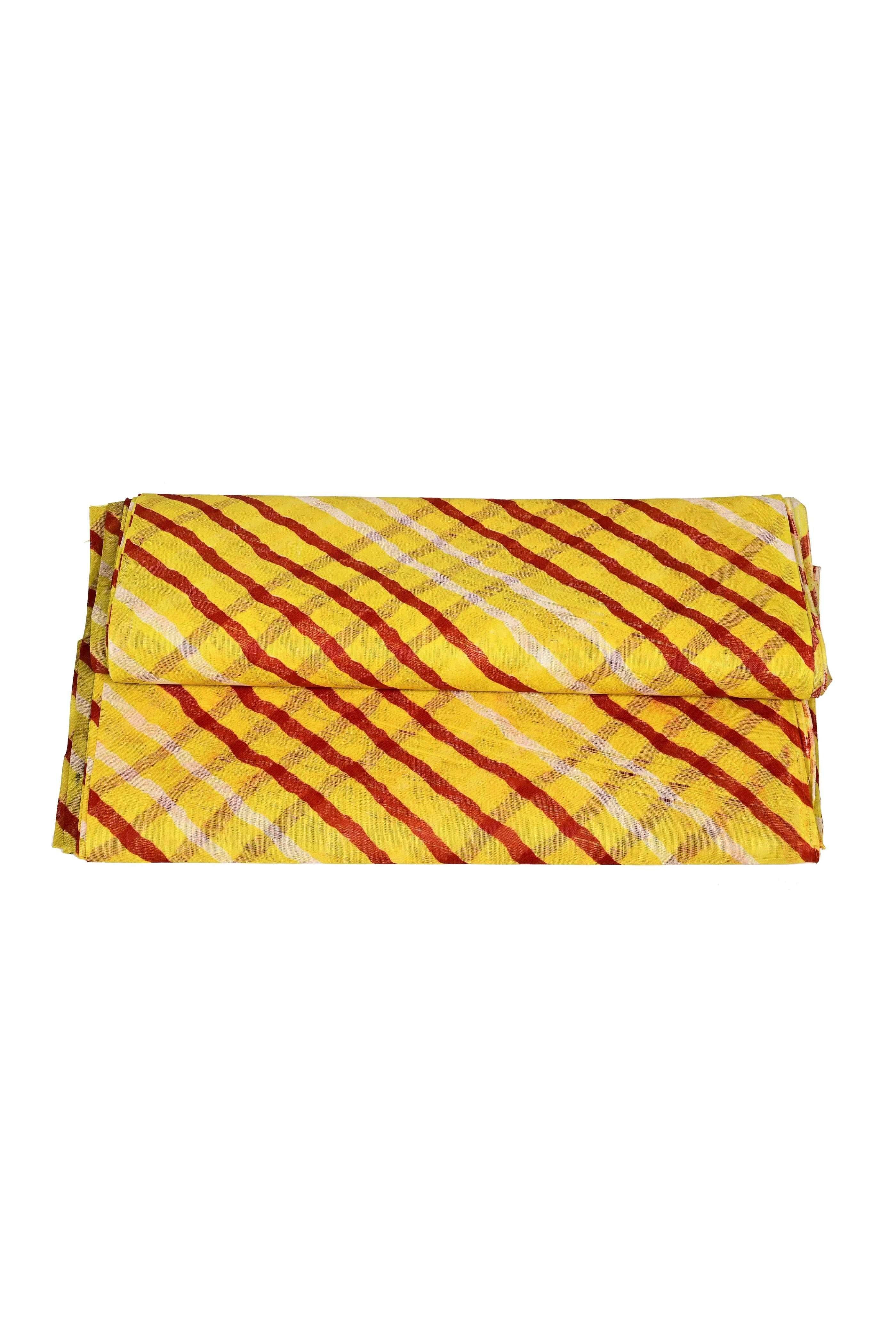Traditional Readymade Fabric Lehriya Striped Print Cotton Safa/ Turban/ Pheta/pagri   Pheta (Turban Safa) For Men For Wedding/marriage And Traditional Function