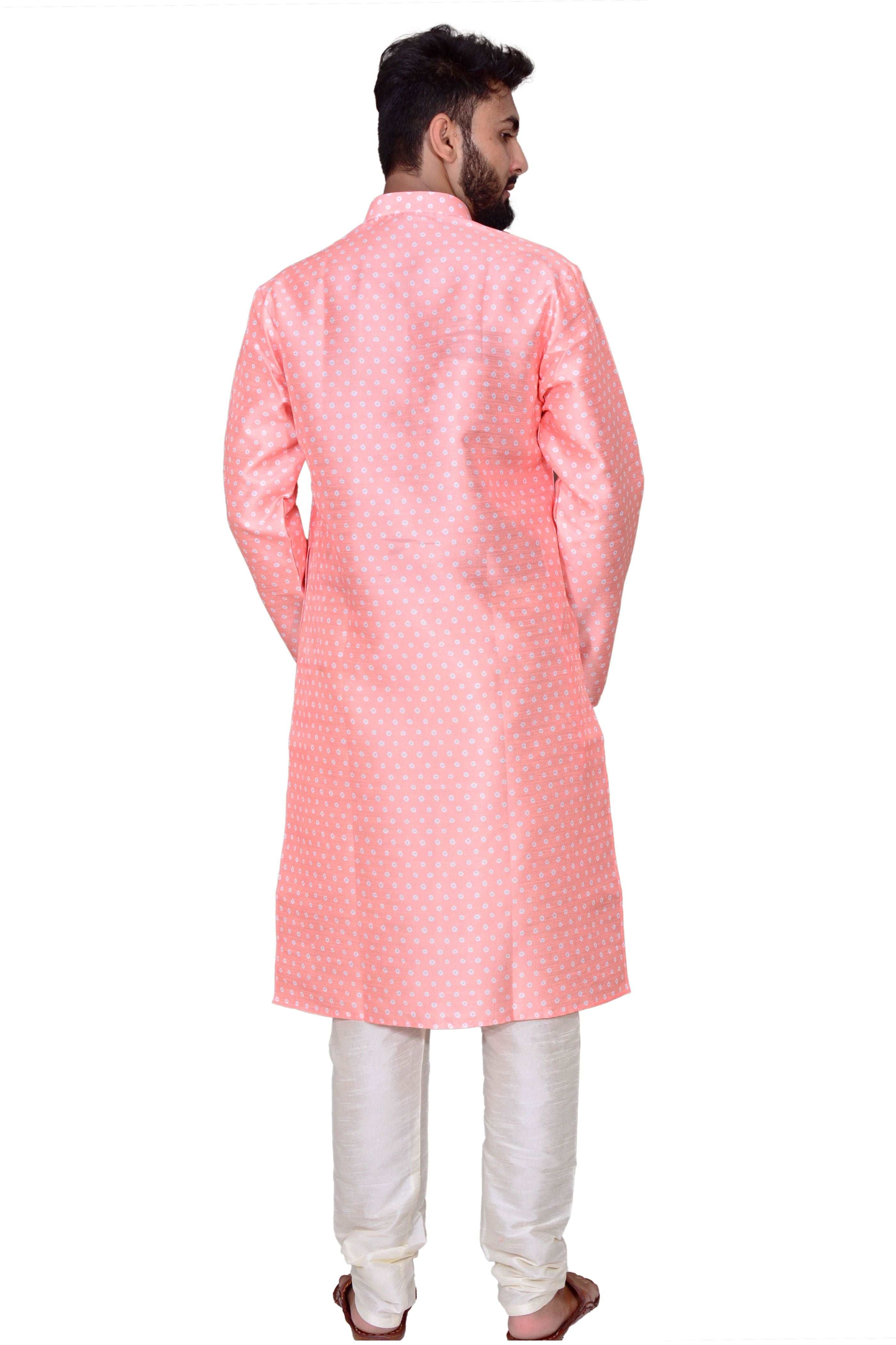 Bandhej Kurta Set For Men