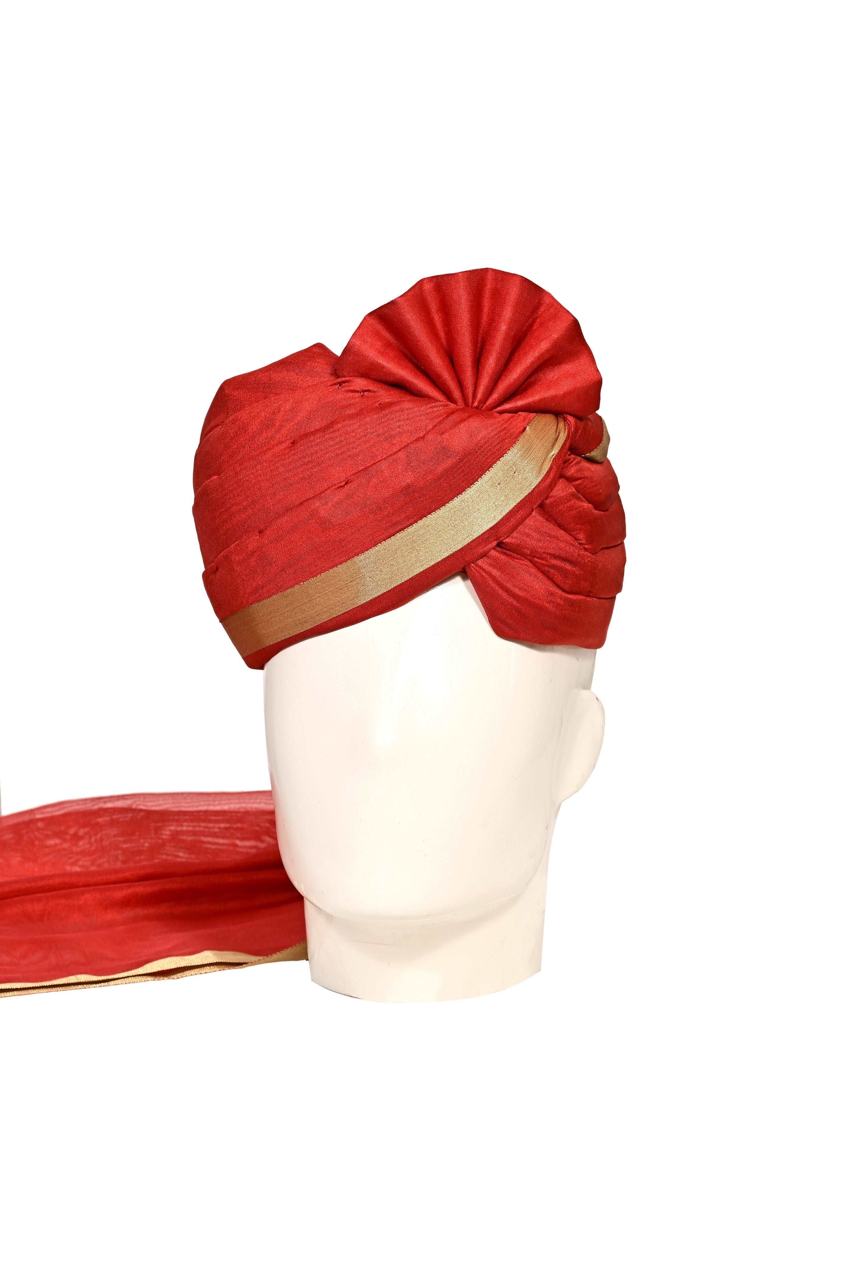 Traditional Readywear Chaderi Silk  Lining   Pheta (Turban Safa) For Men For Wedding/marriage And Traditional Function