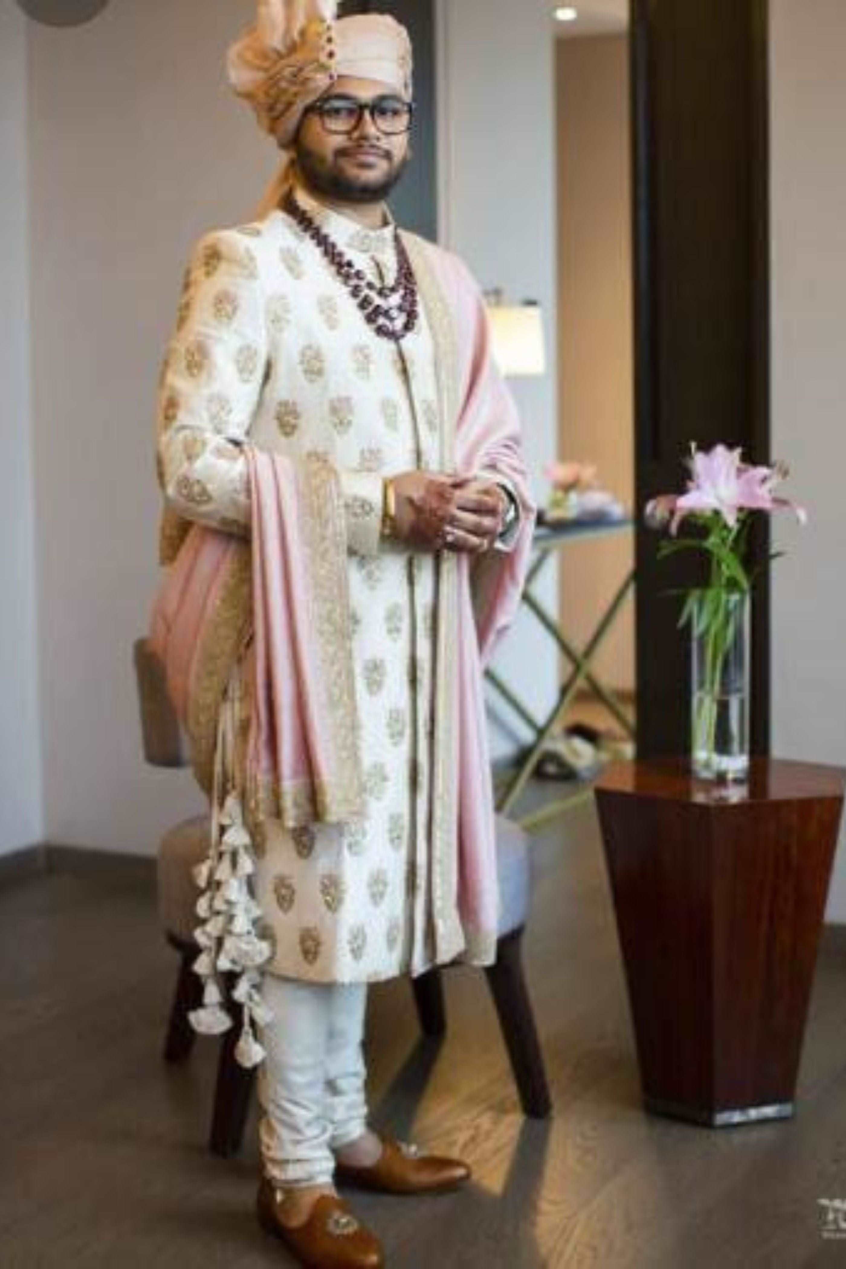 Silk Stole(Dupatta) For Sherwani For Wedding Purpose