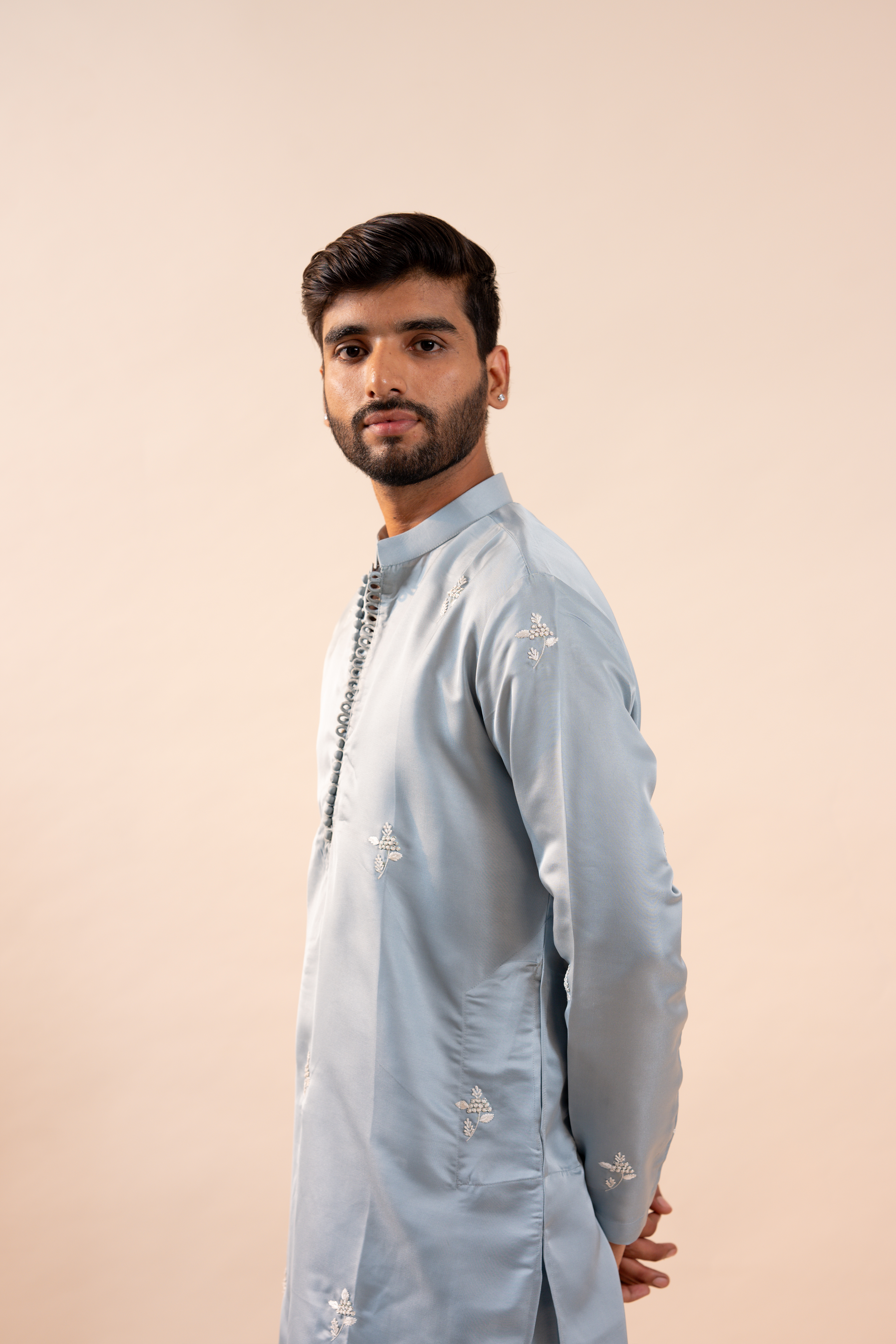 Handwork Thread Mens Kurta & Pants Set | Festive Outfit for men | Groom or Groomsmen outfit