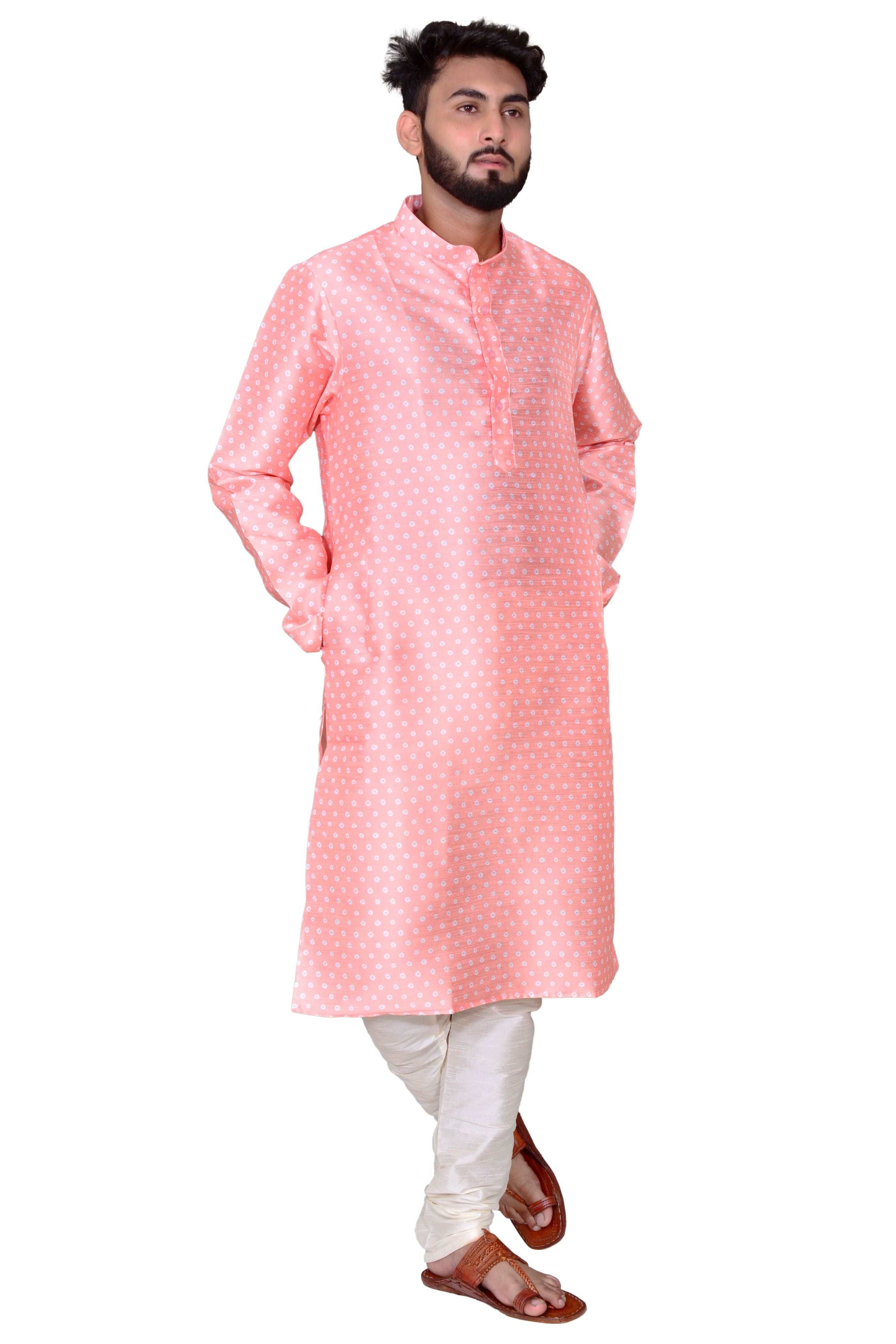 Bandhej Kurta Set For Men