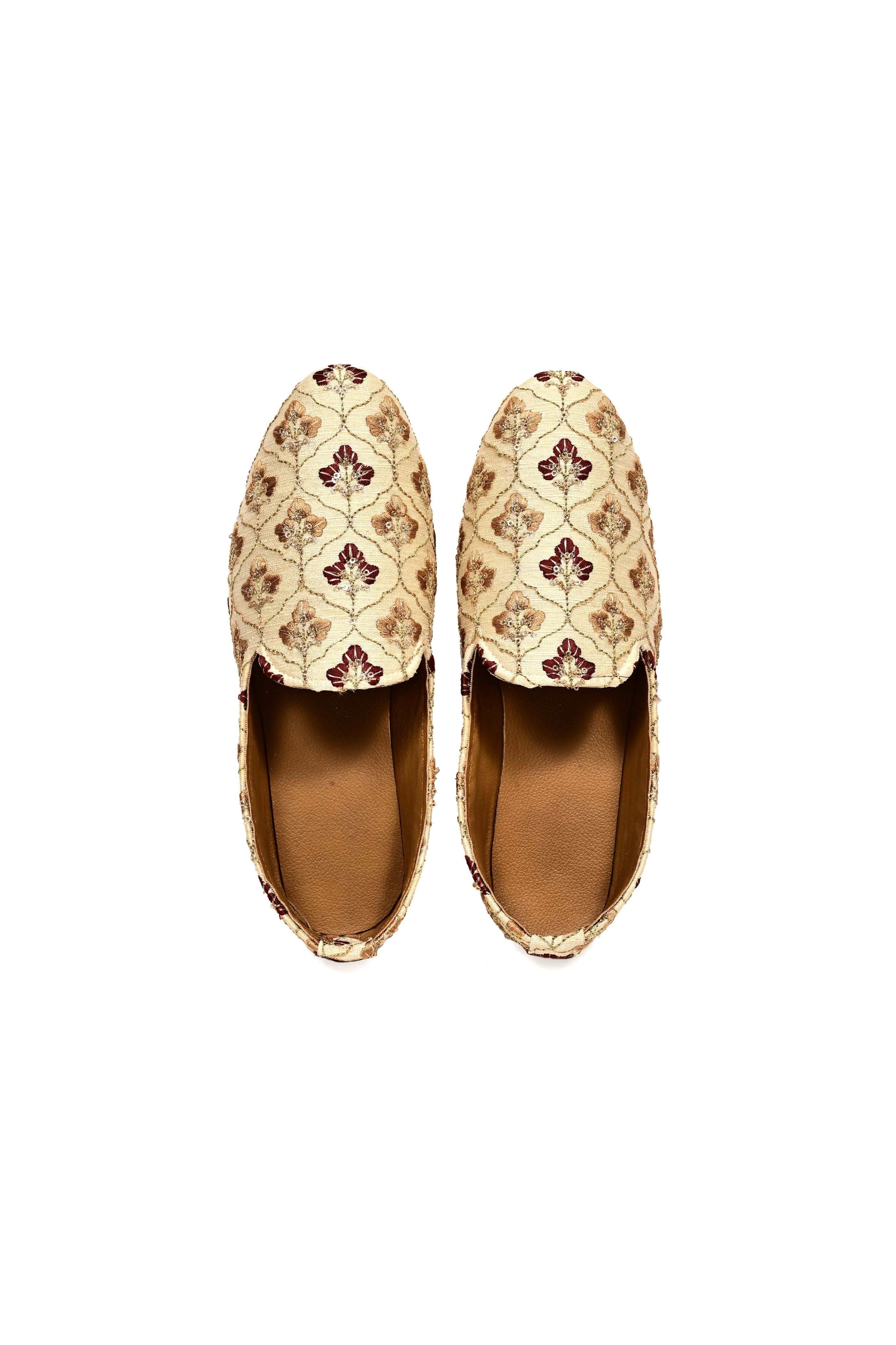 Mens Ethnic Embroidery Jutties And Mojari For Wedding Party Occasion Fashion Outdoor Indoor Lightweight Shoes