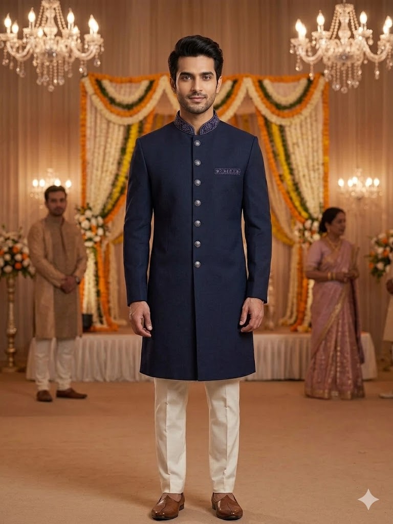 Jodhpuri Suit | Indowestern Coat With Handwork for men | Cocktail party outfit for groom and groomsmen