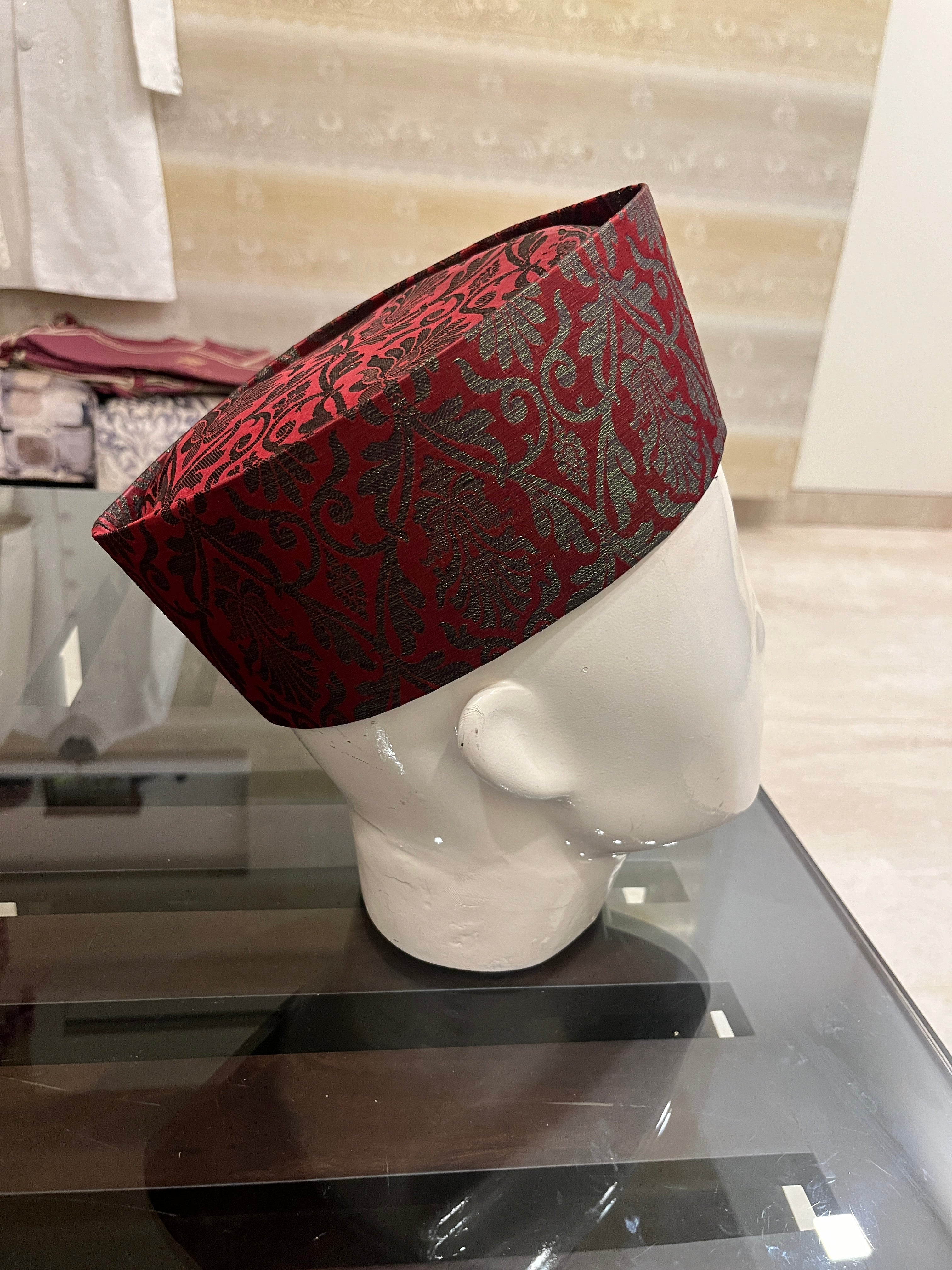 African Kente Kufi Hat, Kofi Hat, Ankara Cap, African Men Hat, Choir, Black History Month Men Accessory