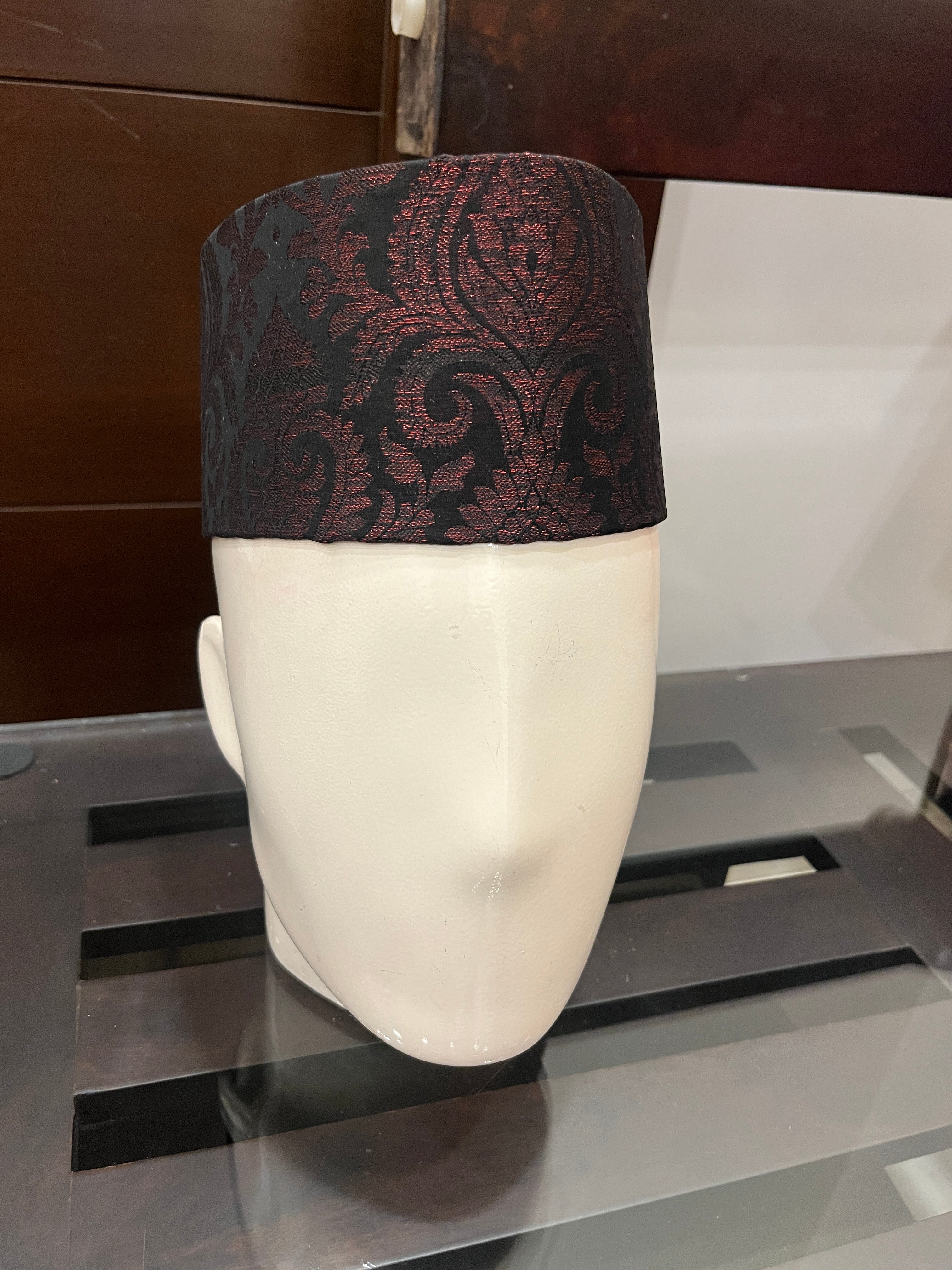 African Kente Kufi Hat, puja hat , Kofi Hat, Ankara Cap, African Men Hat, Choir, Black History Month Men Accessory