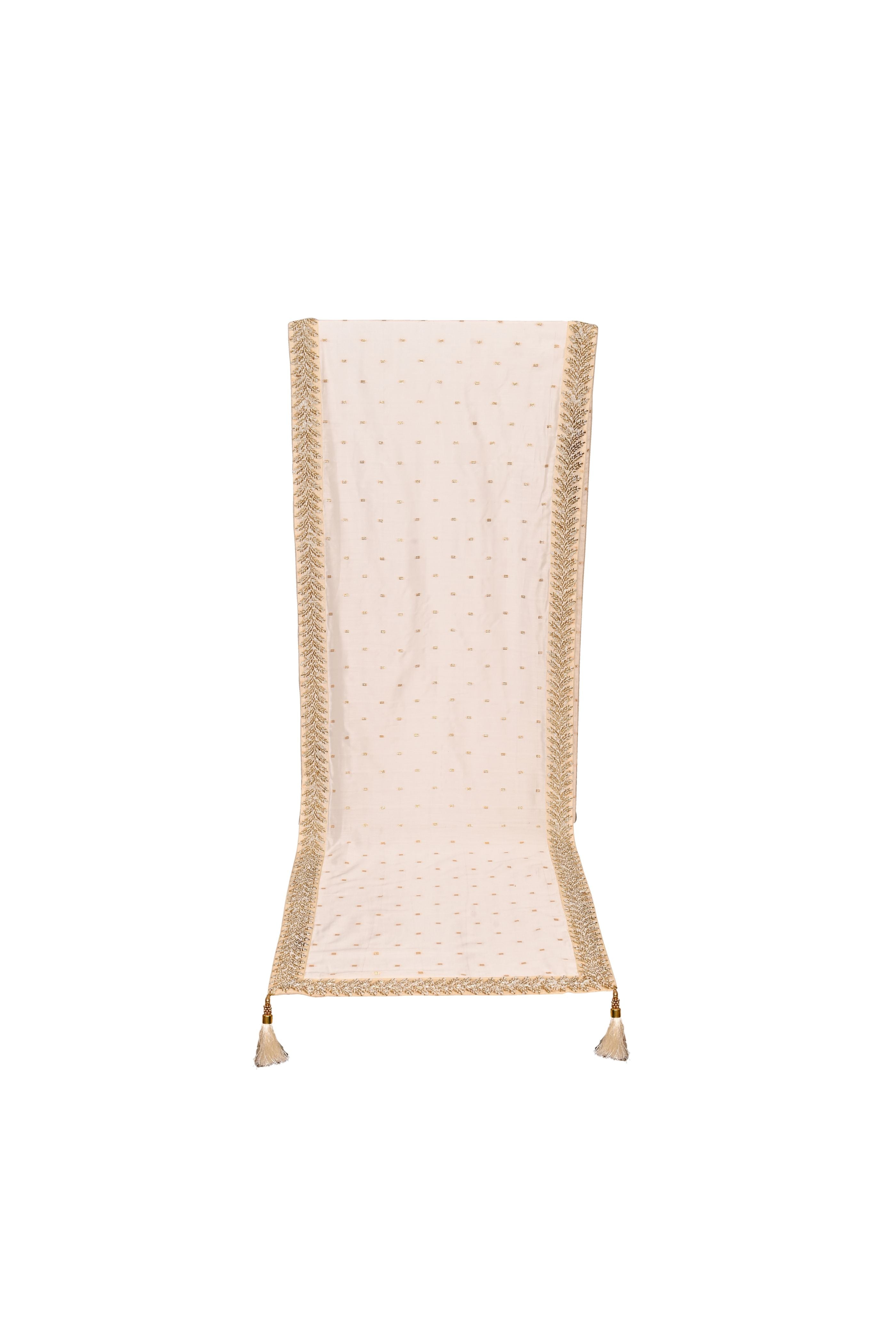 White Silk Stitched Handwork Border Safa/turban/pagri/pheta   Pheta (Turban Safa) And Dupatta For Men For Wedding/marriage And Traditional Function