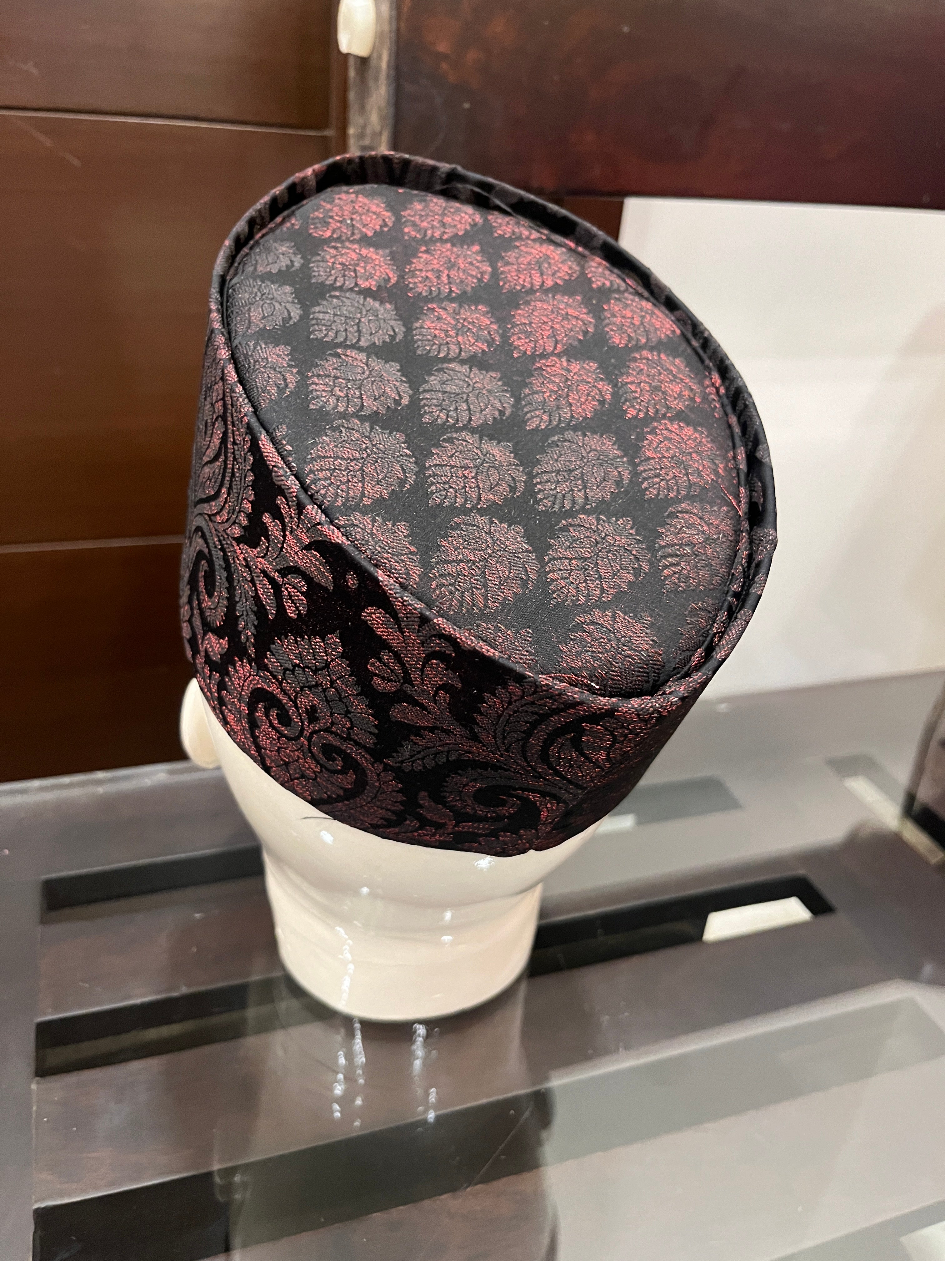 African Kente Kufi Hat, puja hat , Kofi Hat, Ankara Cap, African Men Hat, Choir, Black History Month Men Accessory