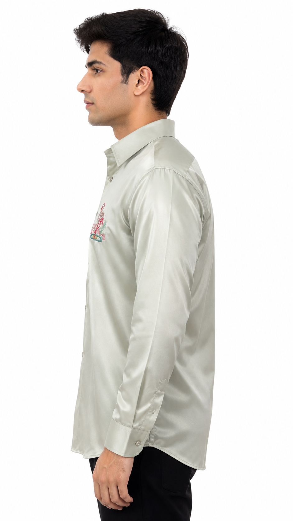 Handwork Shirt for Men | Giza Cotton | Slim Fit | Party, Sangeet, Cocktail & Wedding Guest Wear | RichArt by Suhani