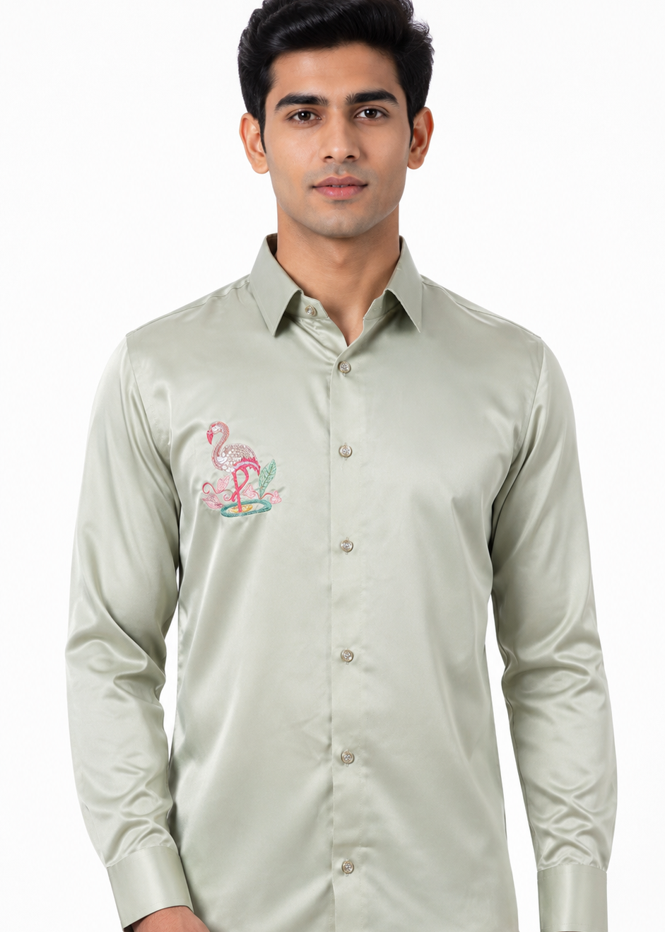 Handwork Shirt for Men | Giza Cotton | Slim Fit | Party, Sangeet, Cocktail & Wedding Guest Wear | RichArt by Suhani