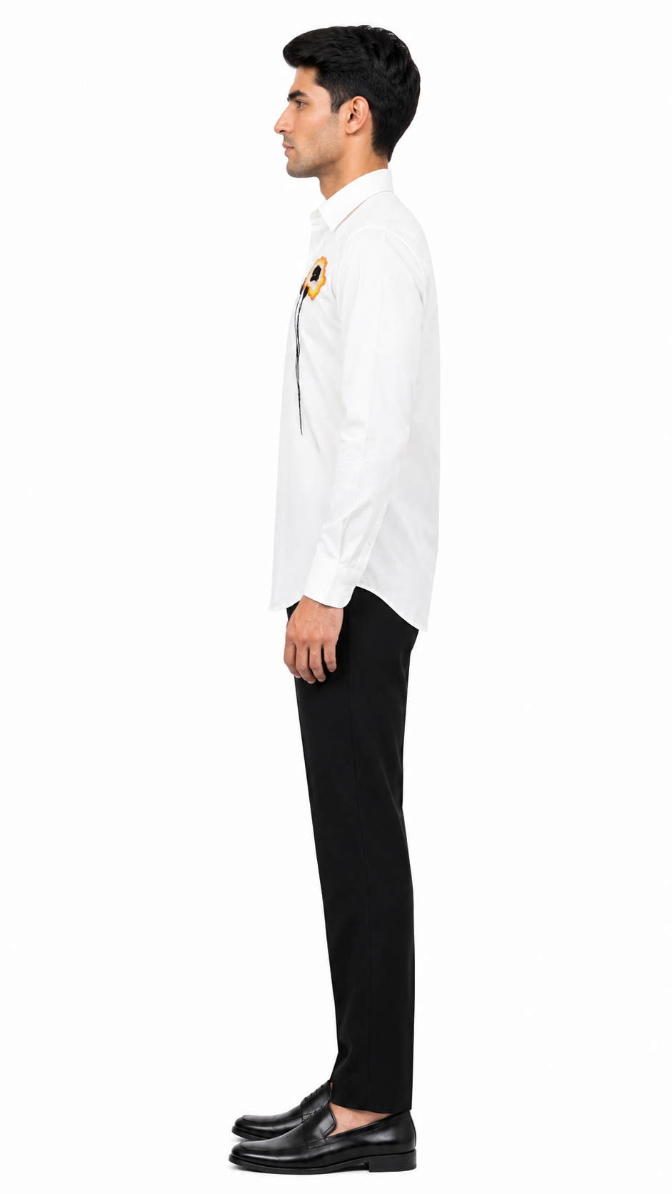 Handwork Shirt for Men | Giza Cotton | Slim Fit | Party, Sangeet, Cocktail & Wedding Guest Wear | RichArt by Suhani