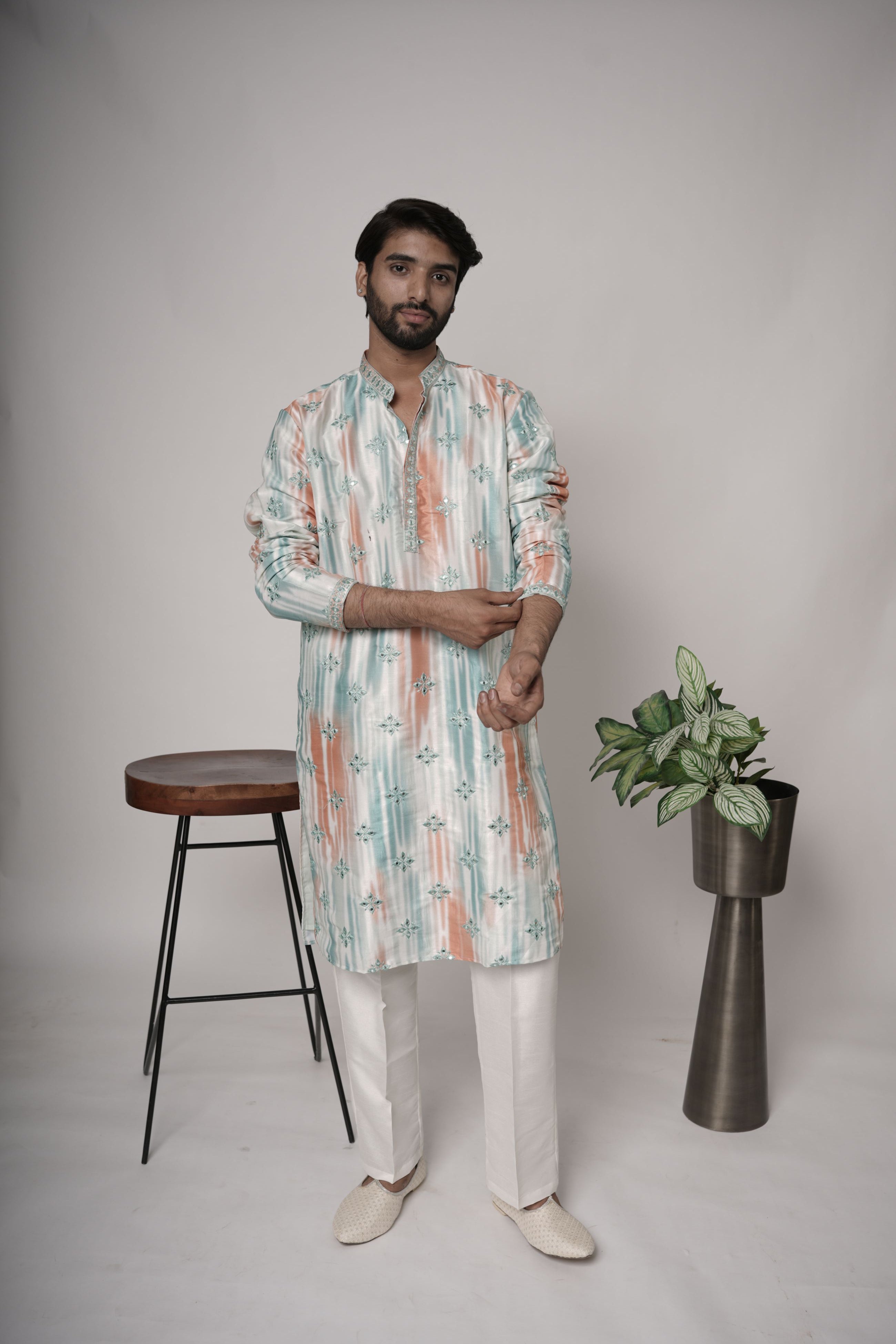 Silk Mens Kurta & Pants Set | Festive Outfit for men | Wedding wear for men | kurta for groom or groomsmen