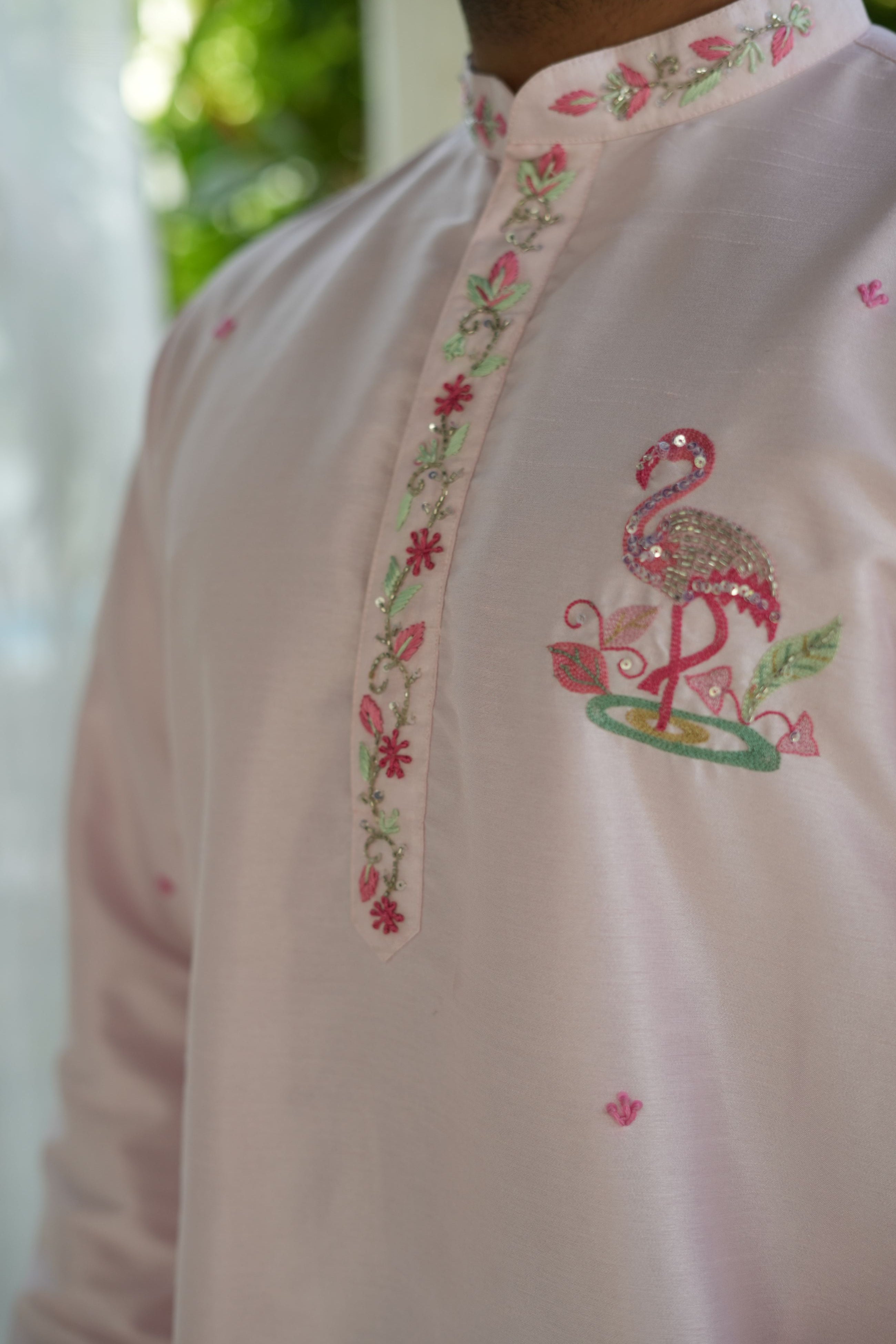 Handwork Mens Kurta & Pants Set | Festive Outfit for men | Groom or Groomsmen outfit