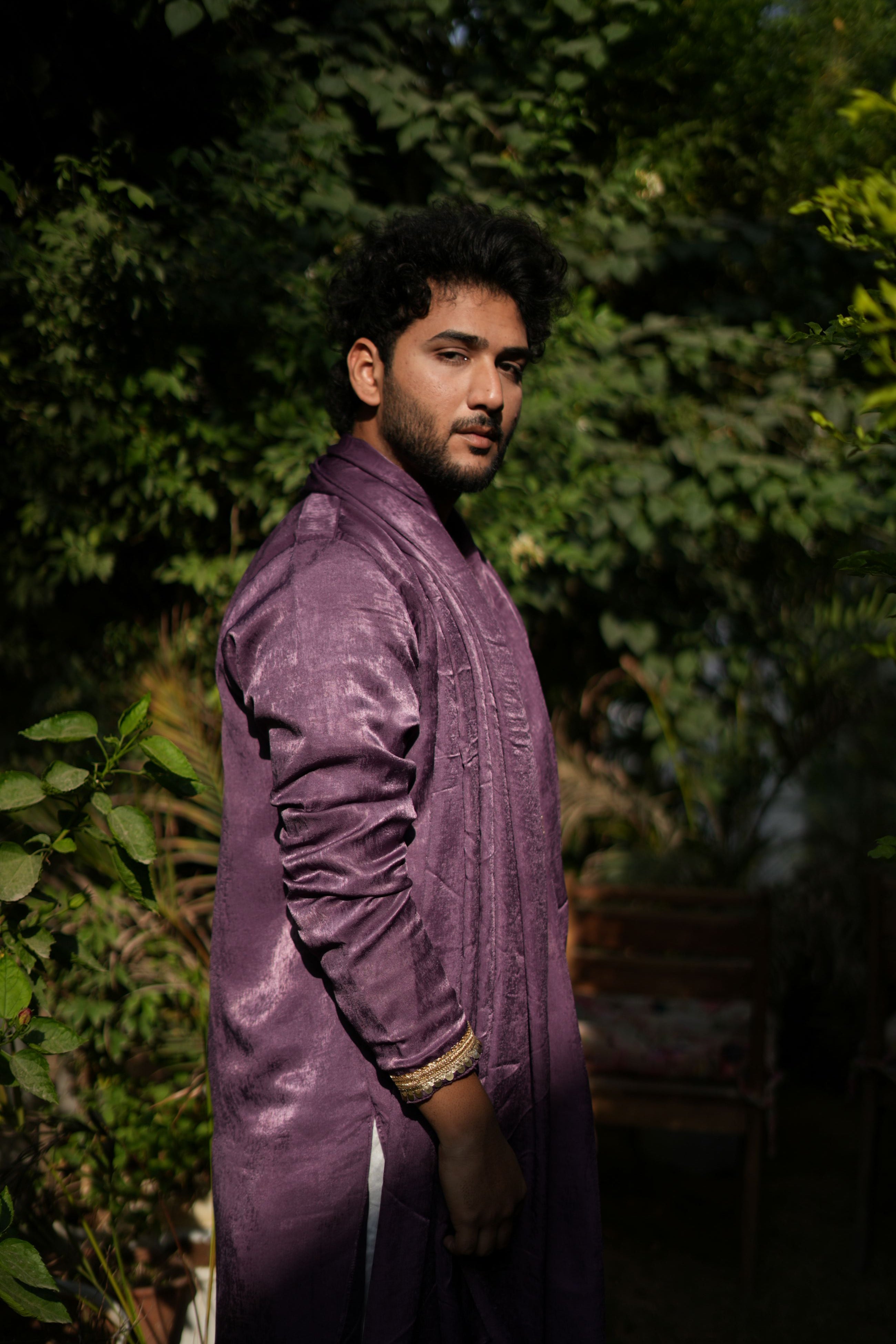 Handwork Mens Kurta & Pants Set with dupatta | Festive Outfit for men | Groom or Groomsmen outfit