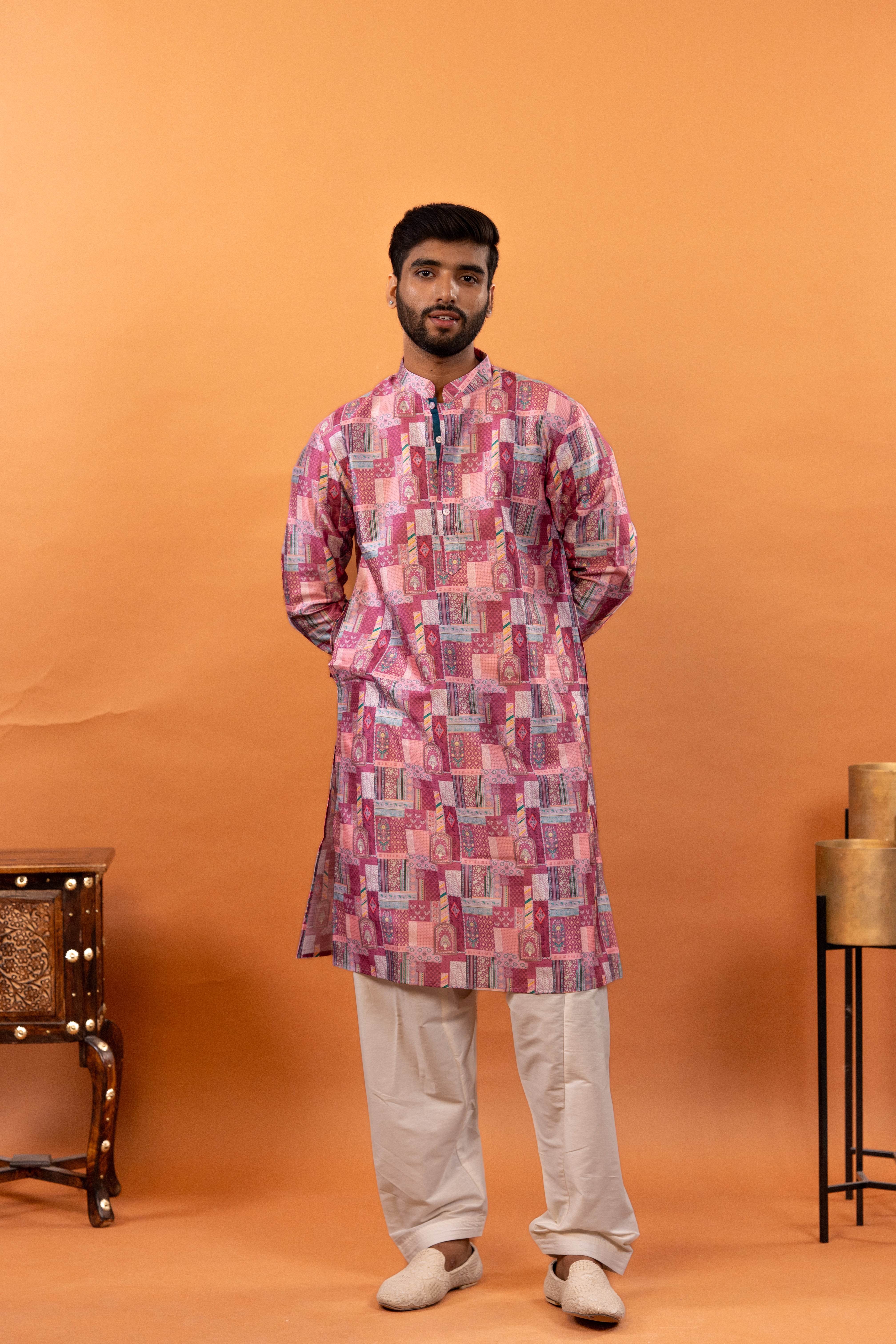 Mens Kurta & Pants Set | Festive Outfit for men | Groom or Groomsmen outfit