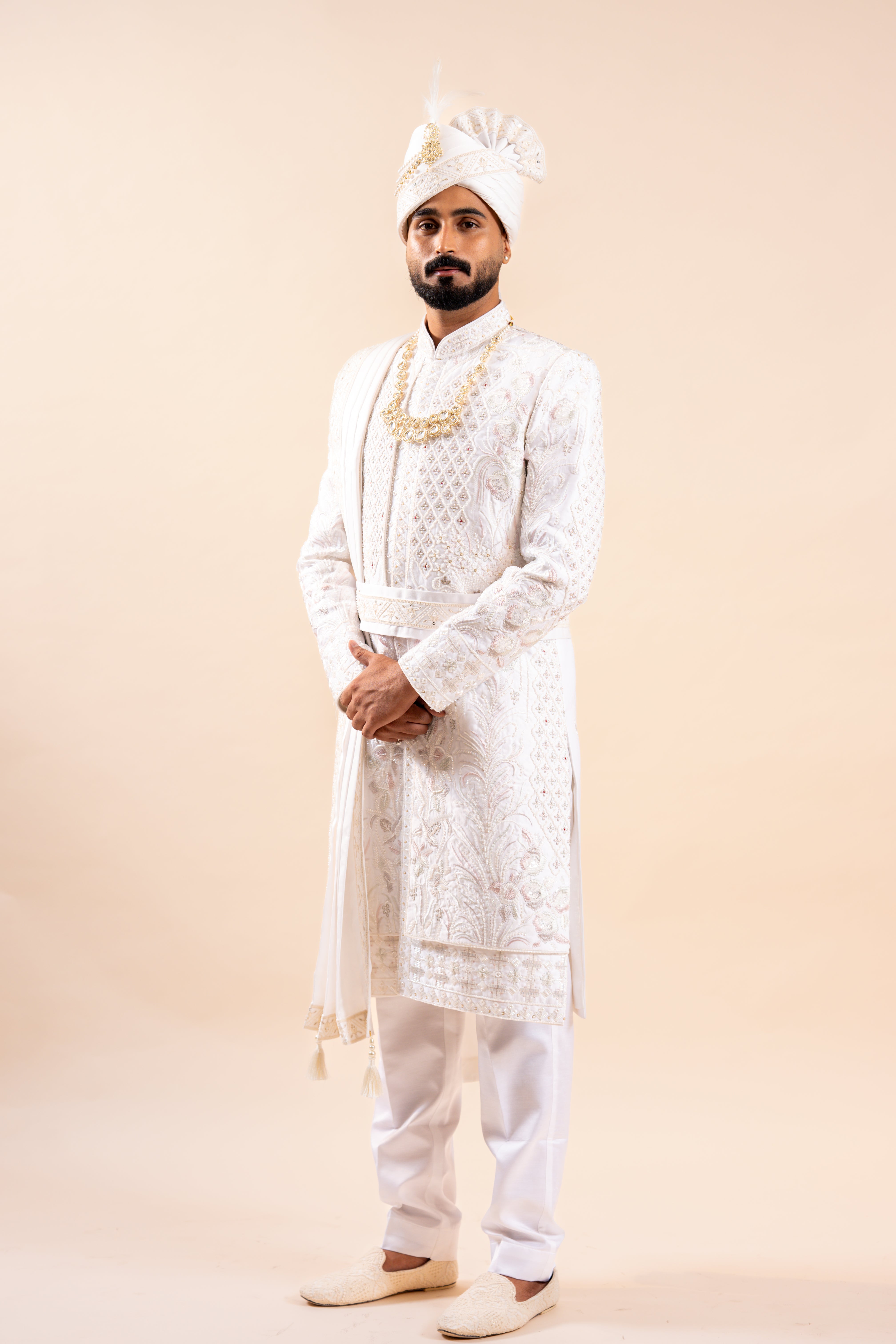 Men's wedding Sherwani full set | groom and Groomsmen outfit | Indian/Pakistani Sherwani | wedding dress for men