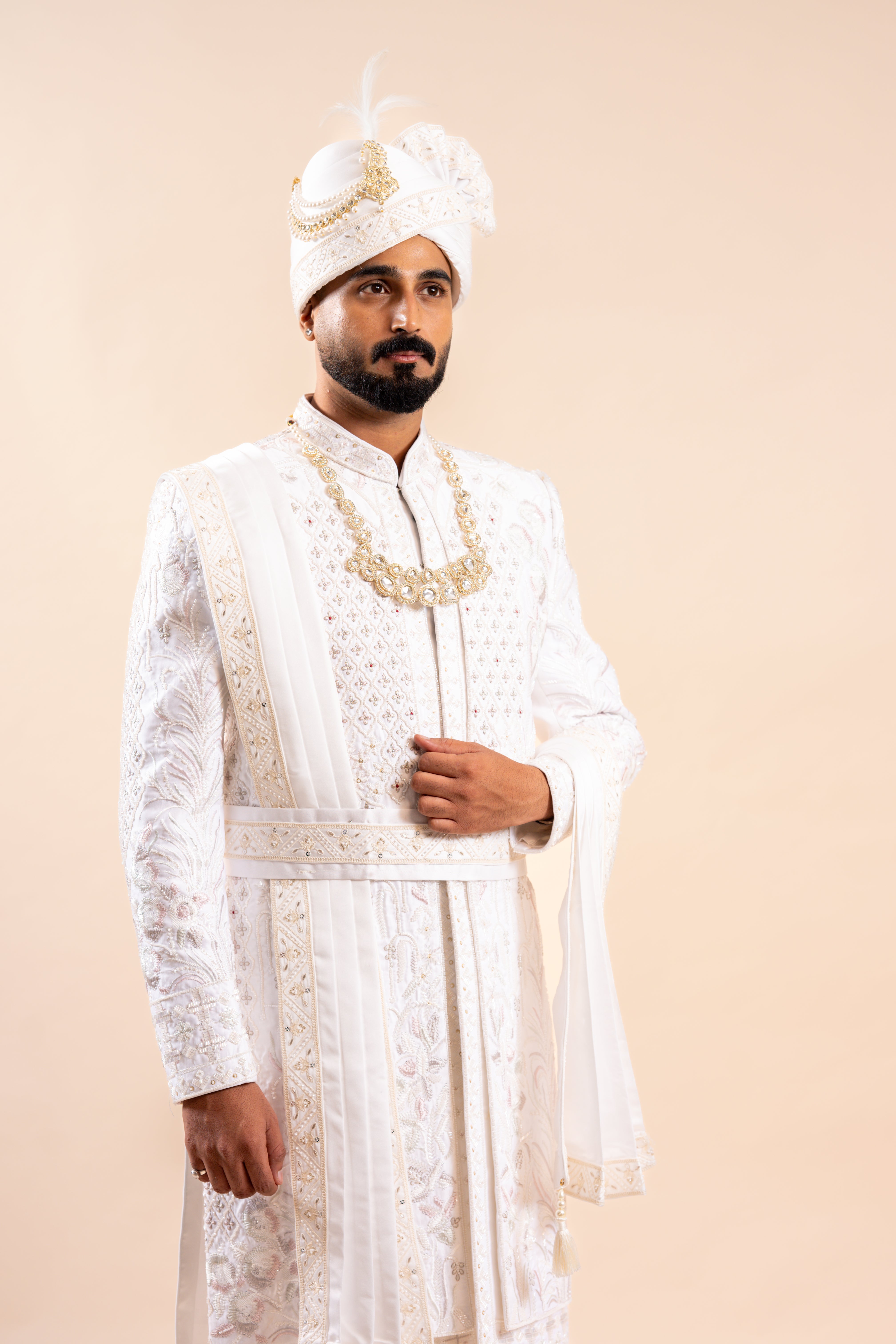 Men's wedding Sherwani full set | groom and Groomsmen outfit | Indian/Pakistani Sherwani | wedding dress for men