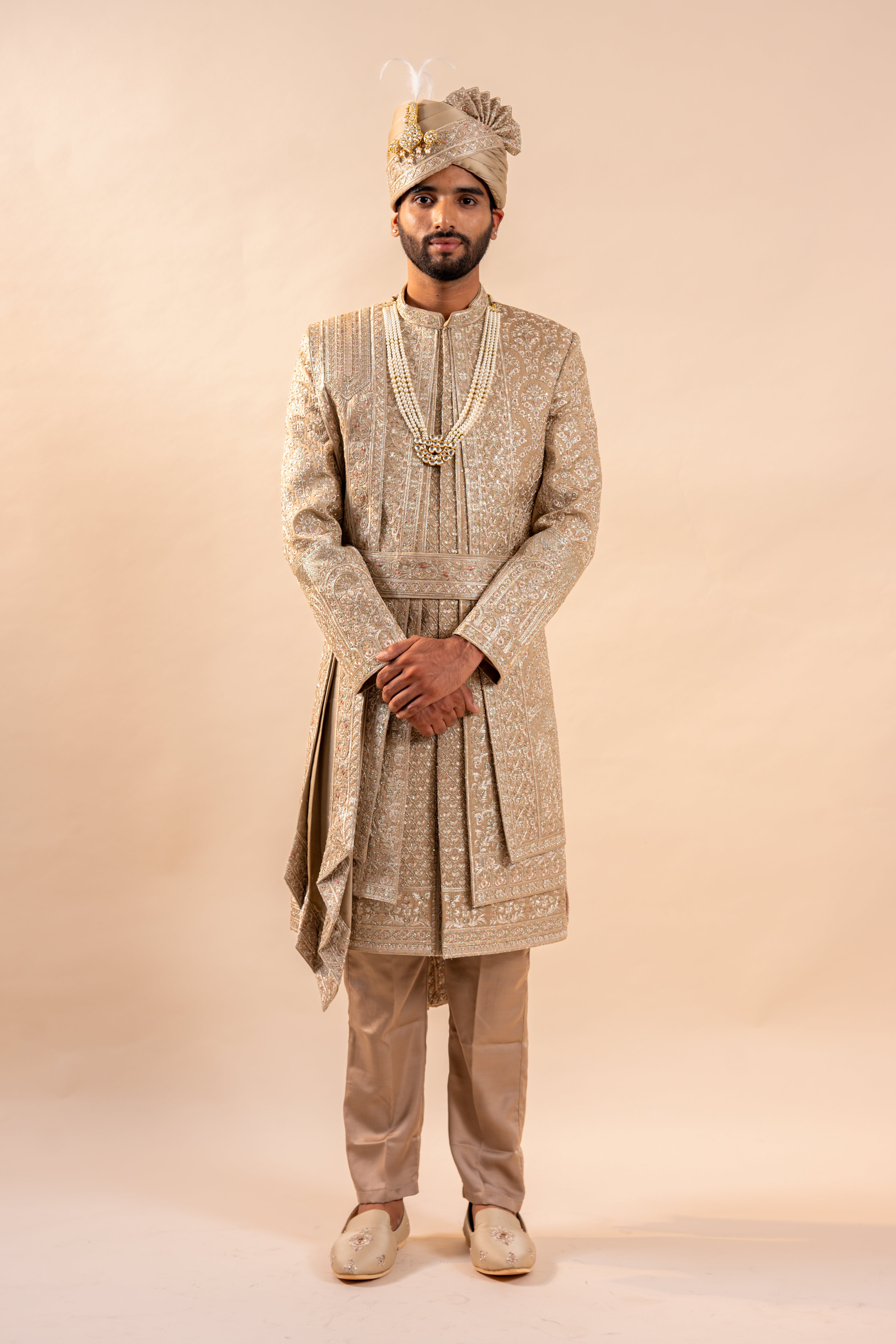 Men's wedding Sherwani full Set | groom outfit | indian pakistani wedding outfit for men