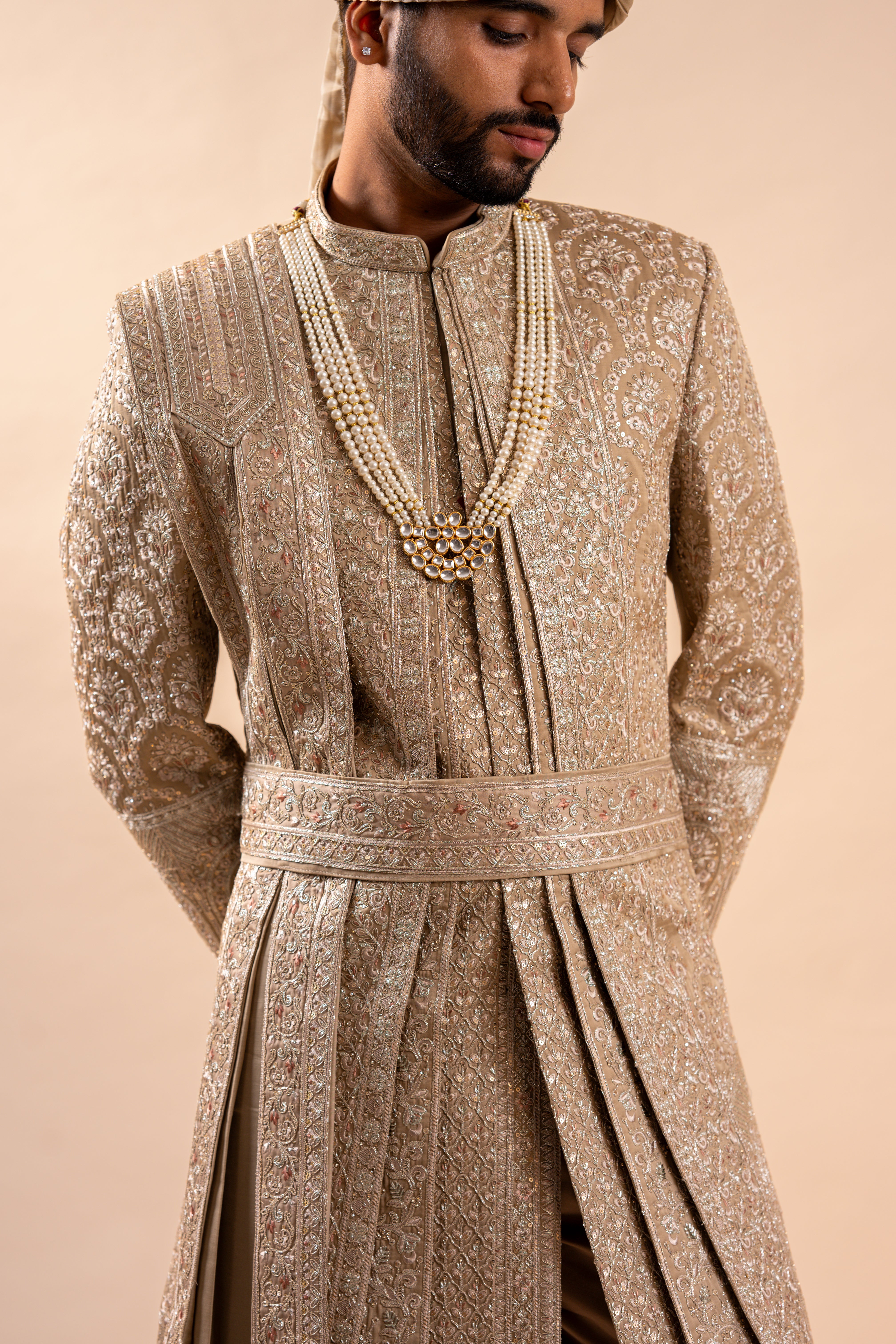 Men's wedding Sherwani full Set | groom outfit | indian pakistani wedding outfit for men