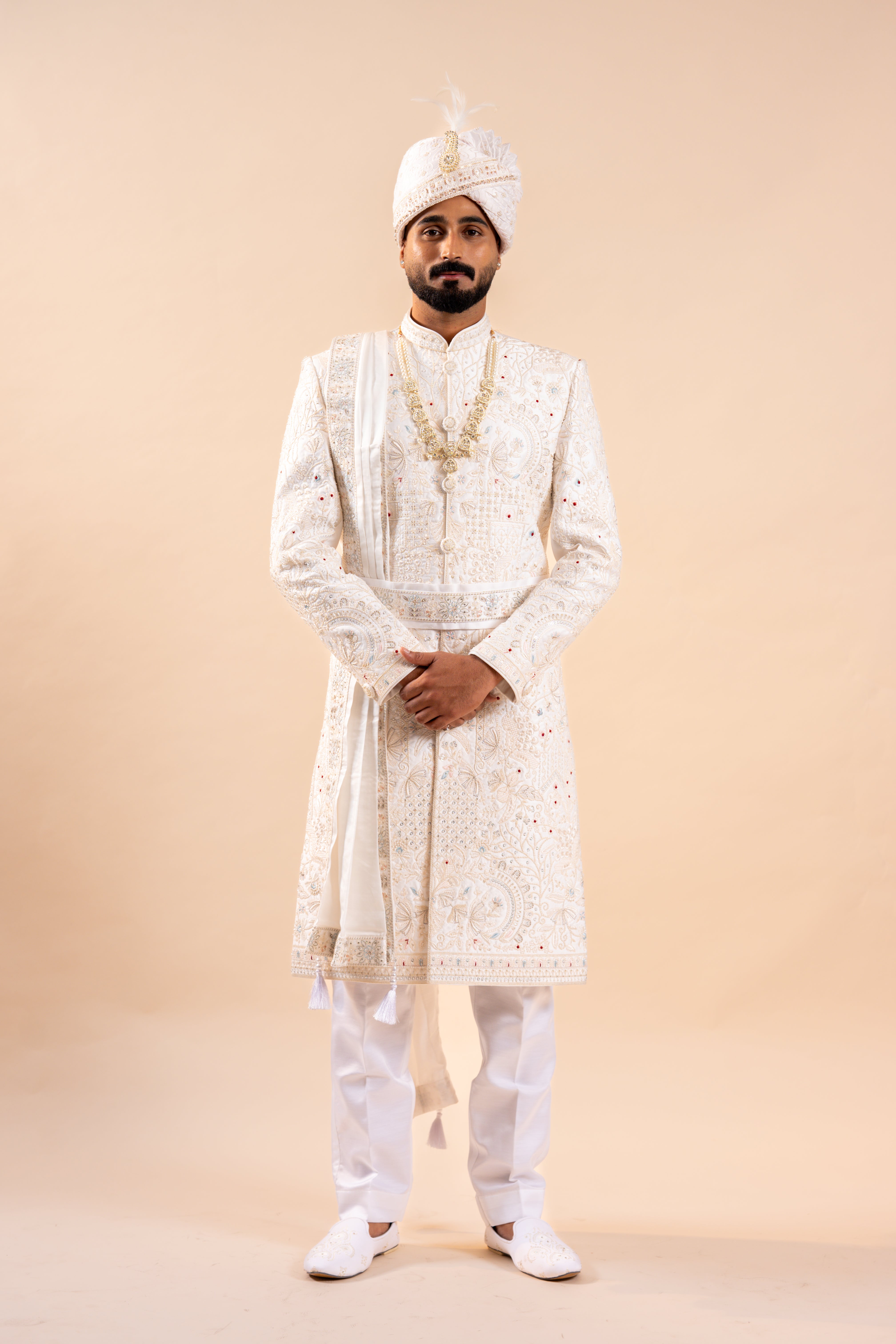 Men's wedding Sherwani full Set | groom outfit | indian pakistani wedding outfit for men
