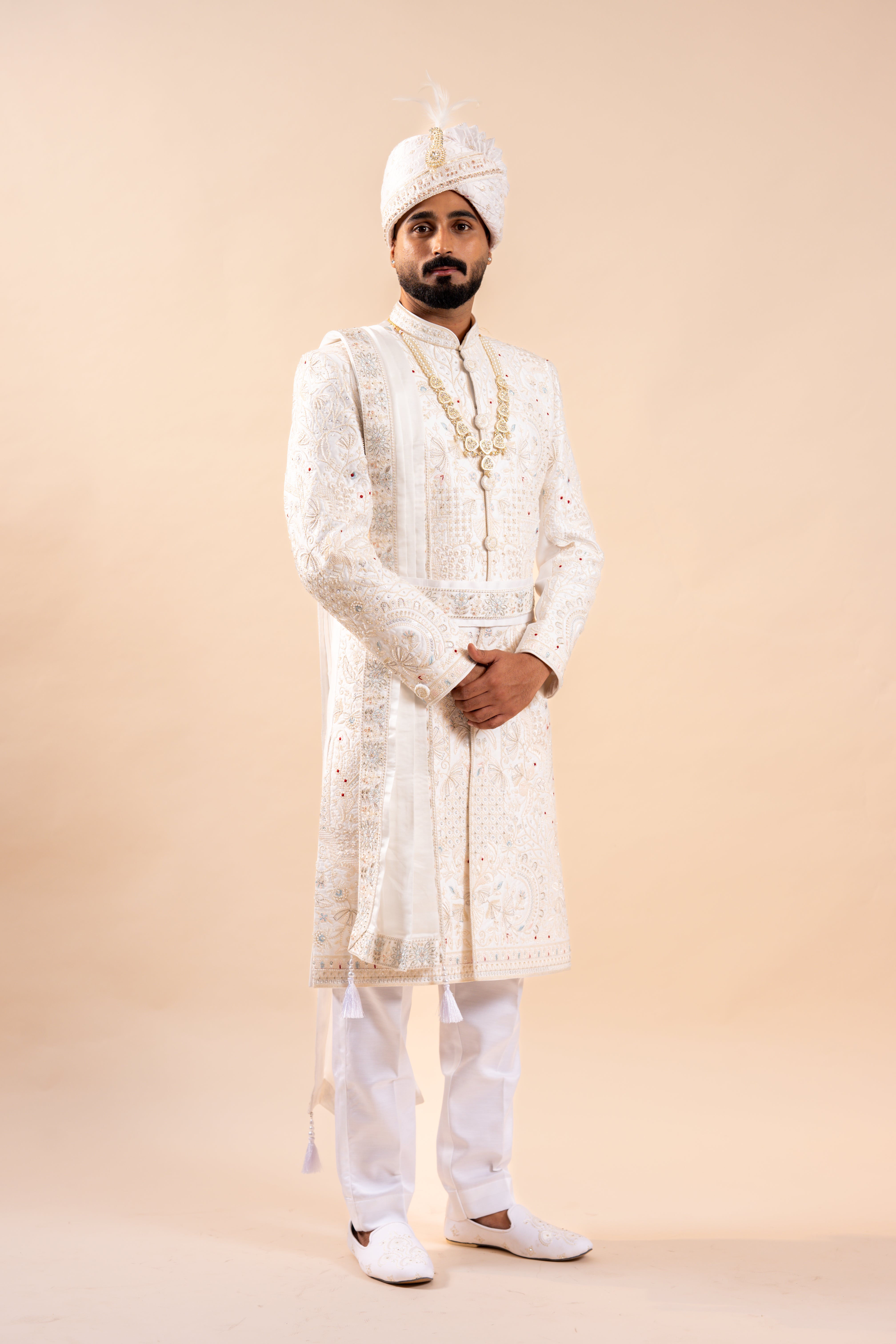 Men's wedding Sherwani full Set | groom outfit | indian pakistani wedding outfit for men