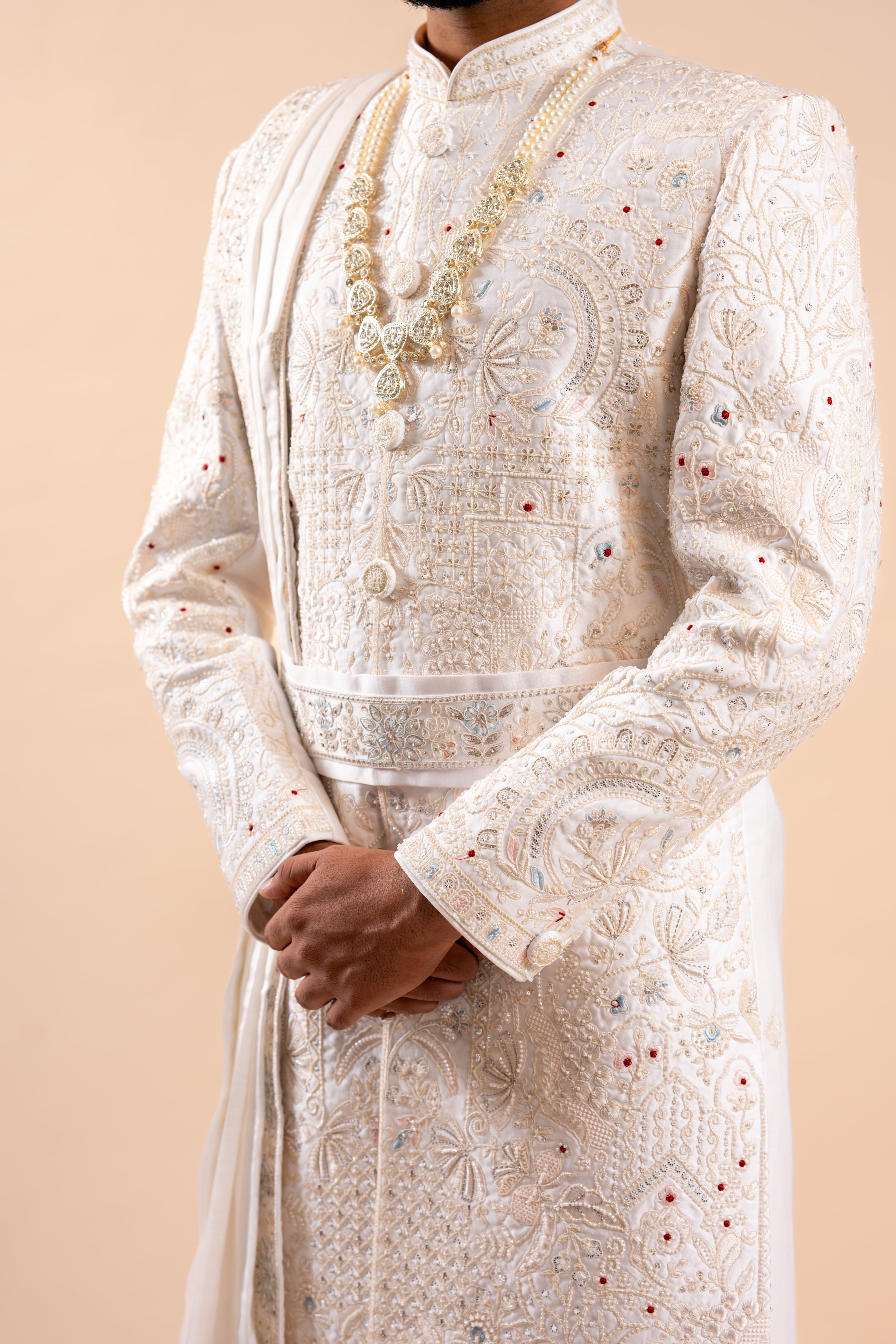 Men's wedding Sherwani full Set | groom outfit | indian pakistani wedding outfit for men