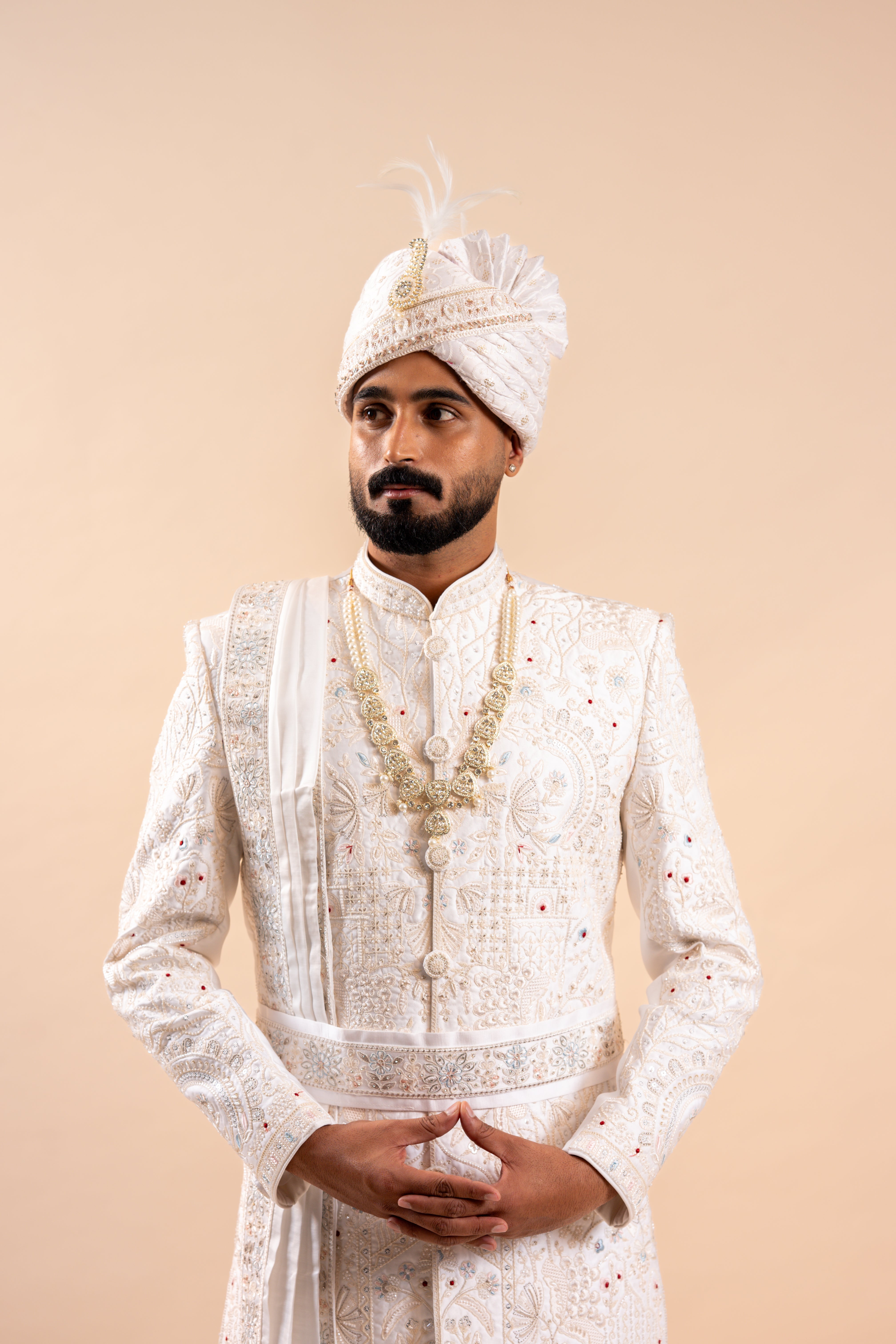 Men's wedding Sherwani full Set | groom outfit | indian pakistani wedding outfit for men