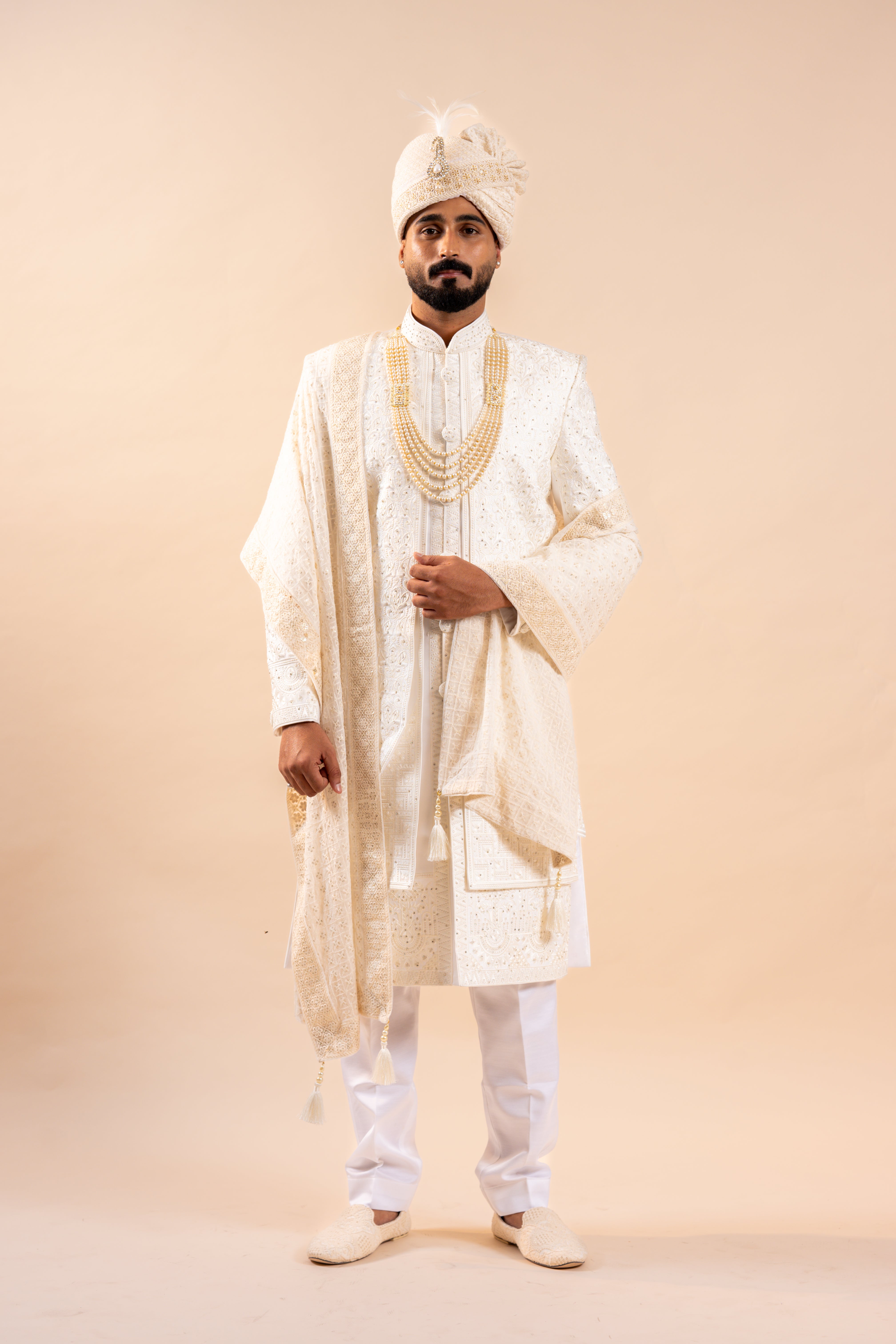 Men's wedding Sherwani full Set | groom outfit | indian pakistani wedding dress for men