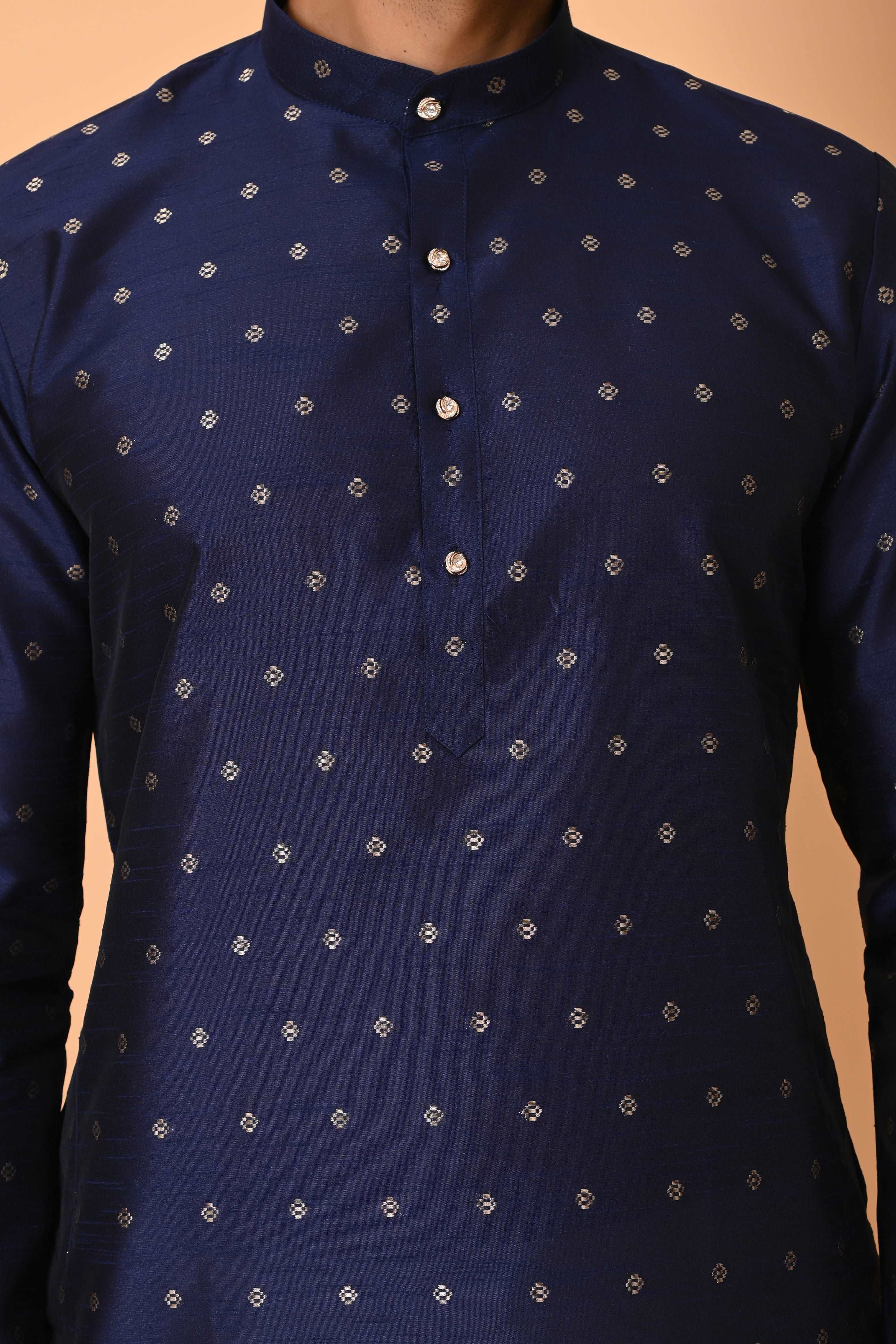 Men's Purple Jacquard silk kurta pajama set ethnic traditional wear Indian party suit kurta men