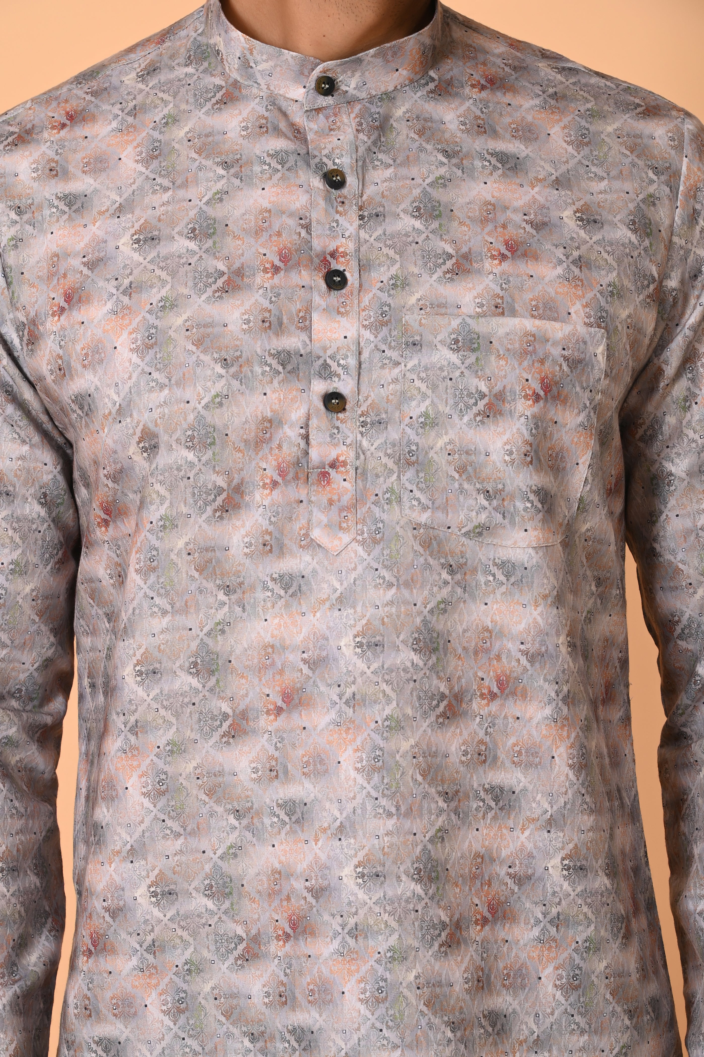 Men's Short Kurta - Ethnic Traditional Wear | Stylish Short-Length Kurta for Men