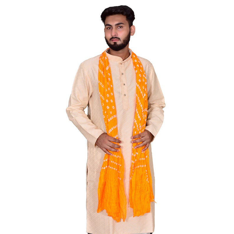 Bhandej Stole(Dupatta) For men and women For Wedding puja festive Purpose