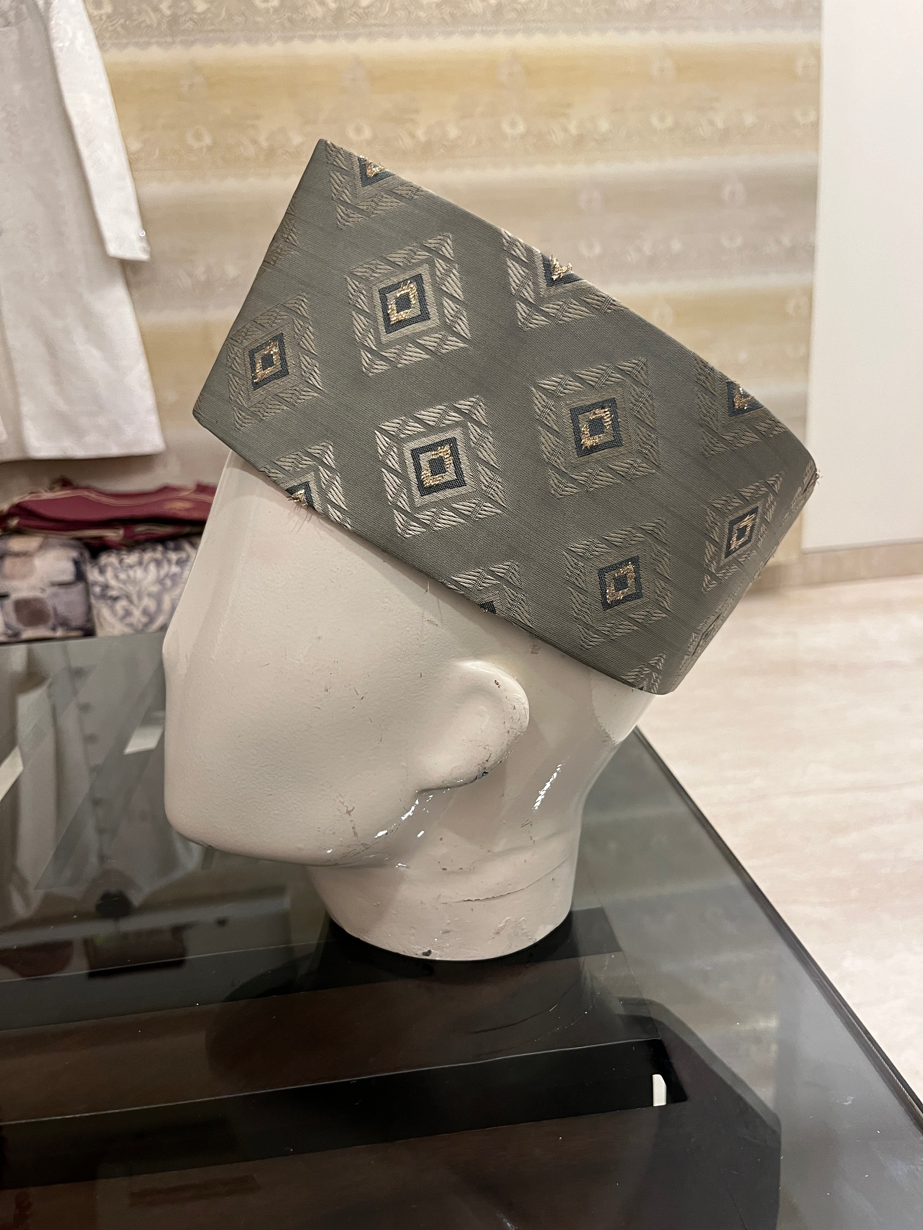 African Kente Kufi Hat, Kofi Hat, Ankara Cap, African Men Hat, Choir, Black History Month Men Accessory