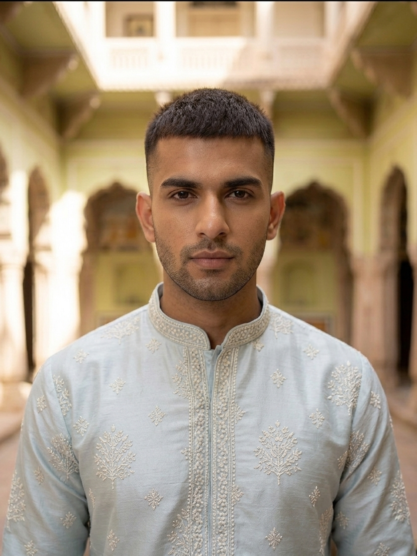 Handwork Mens Kurta & Pants Set | Festive Outfit for men | Groom or Groomsmen outfit