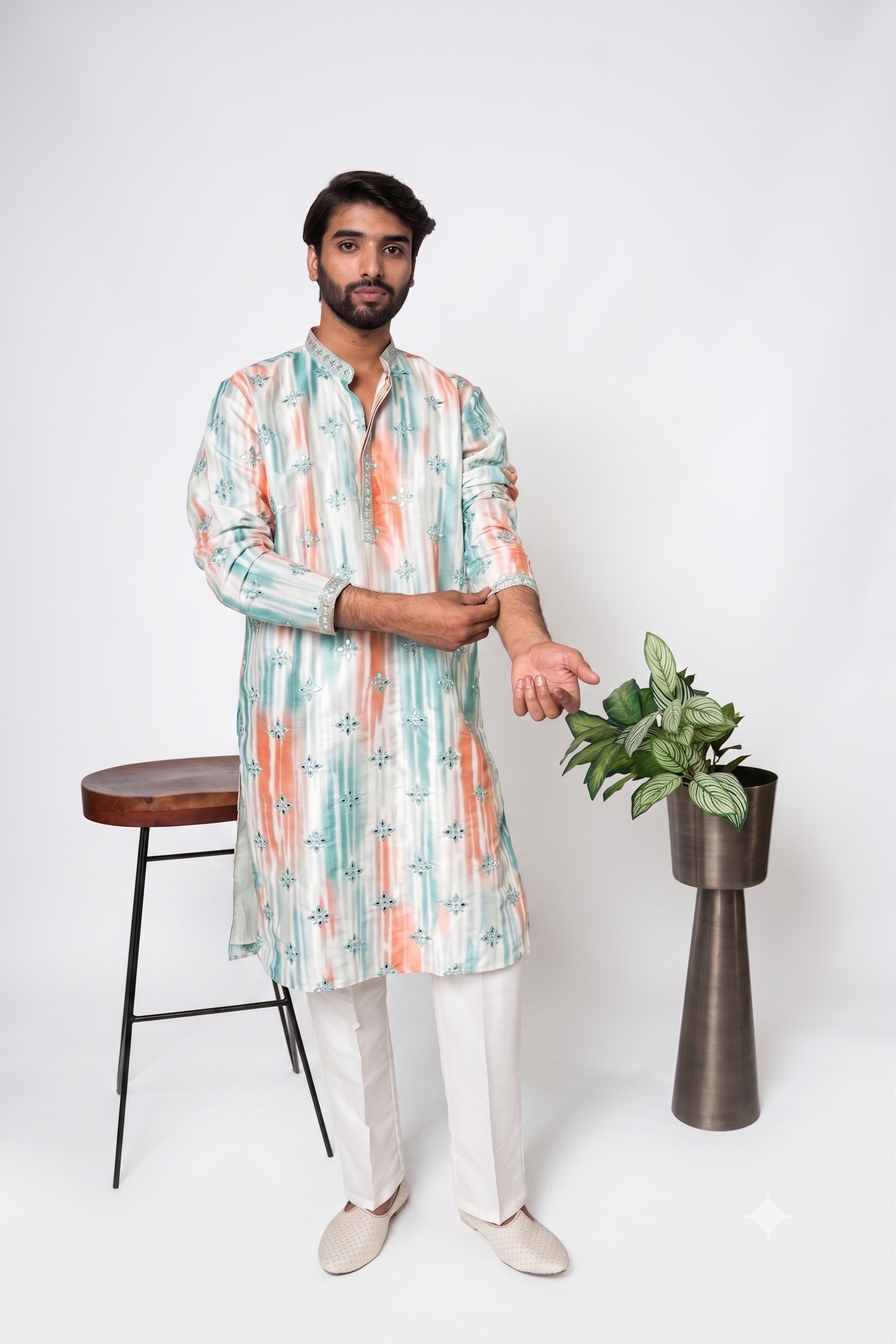Silk Mens Kurta & Pants Set | Festive Outfit for men | Wedding wear for men | kurta for groom or groomsmen