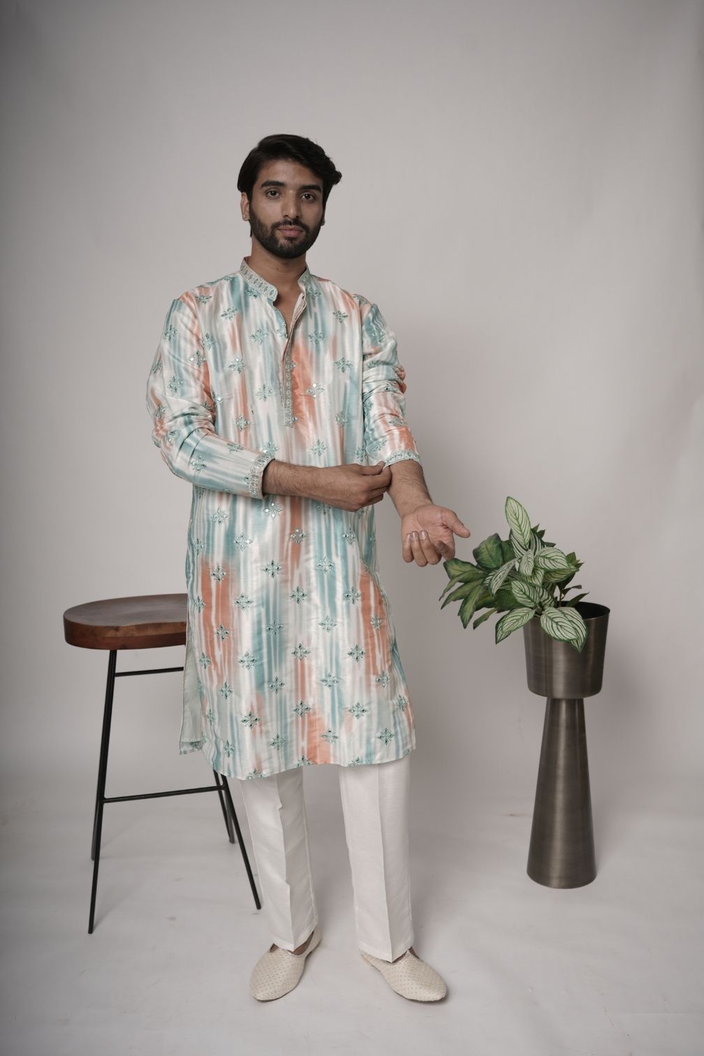Silk Mens Kurta & Pants Set | Festive Outfit for men | Wedding wear for men | kurta for groom or groomsmen