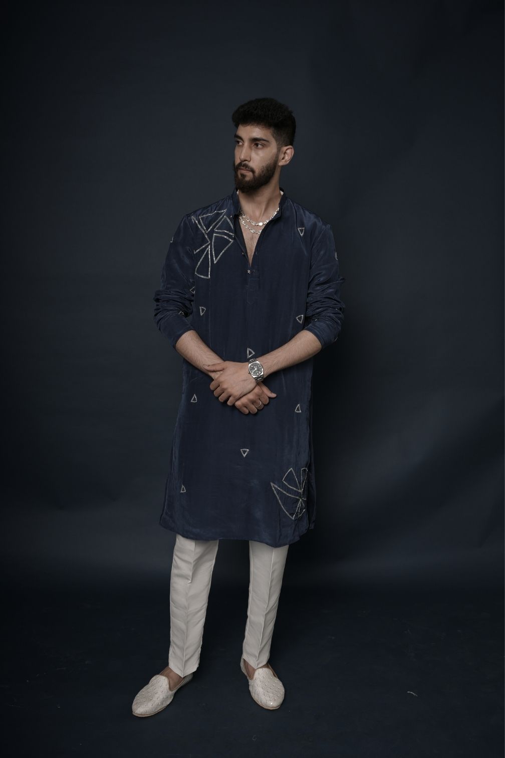 Handwork Mens Kurta & Pants Set | Festive Outfit for men | Wedding wear for men | kurta for groom or groomsmen
