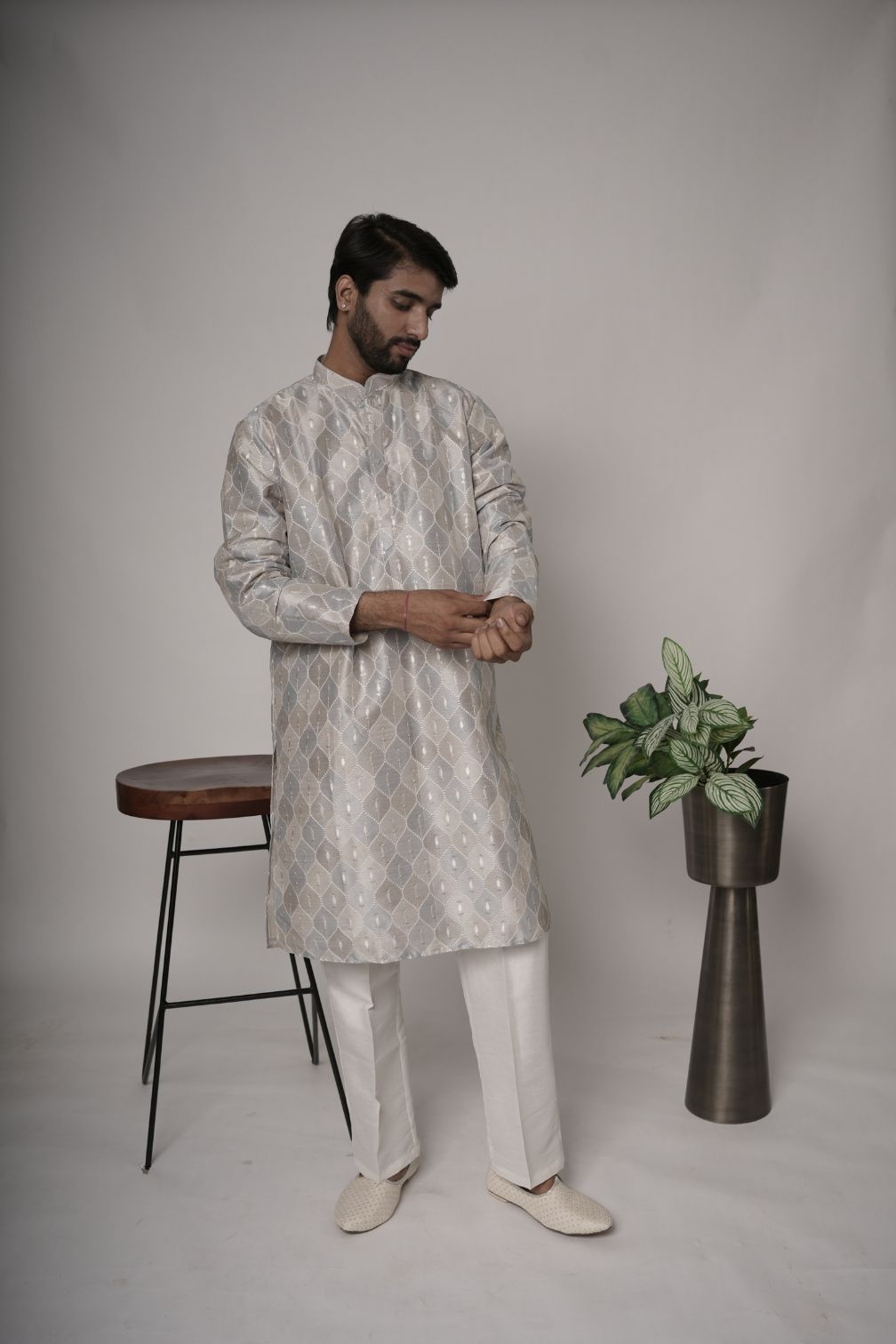 Handwork Mens Kurta & Pants Set | Festive Outfit for men | Wedding wear for men | kurta for groom or groomsmen