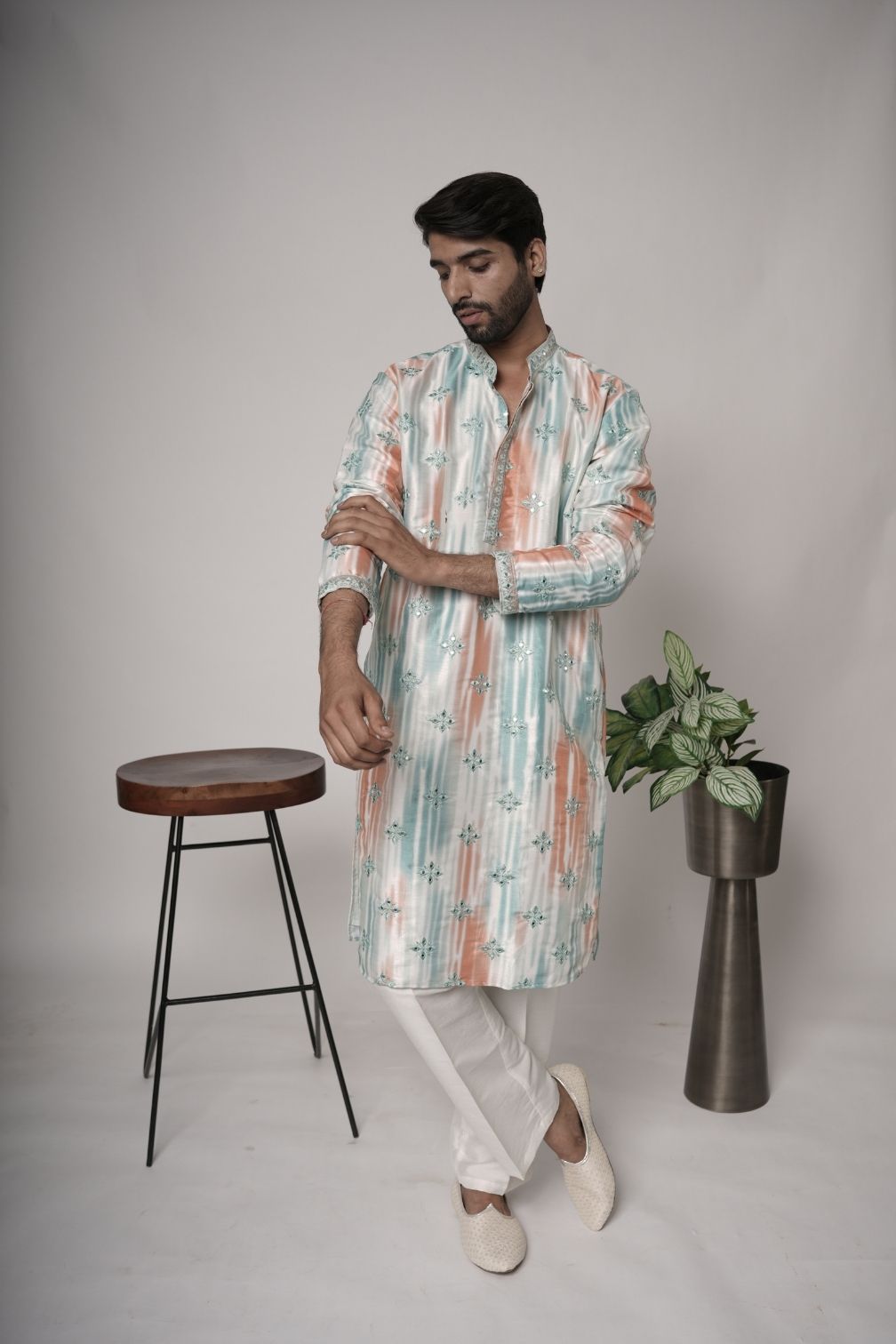 Silk Mens Kurta & Pants Set | Festive Outfit for men | Wedding wear for men | kurta for groom or groomsmen