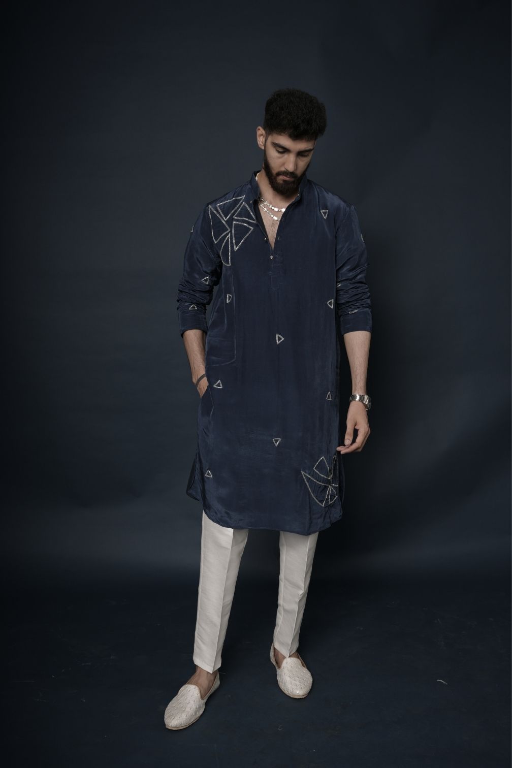 Handwork Mens Kurta & Pants Set | Festive Outfit for men | Wedding wear for men | kurta for groom or groomsmen