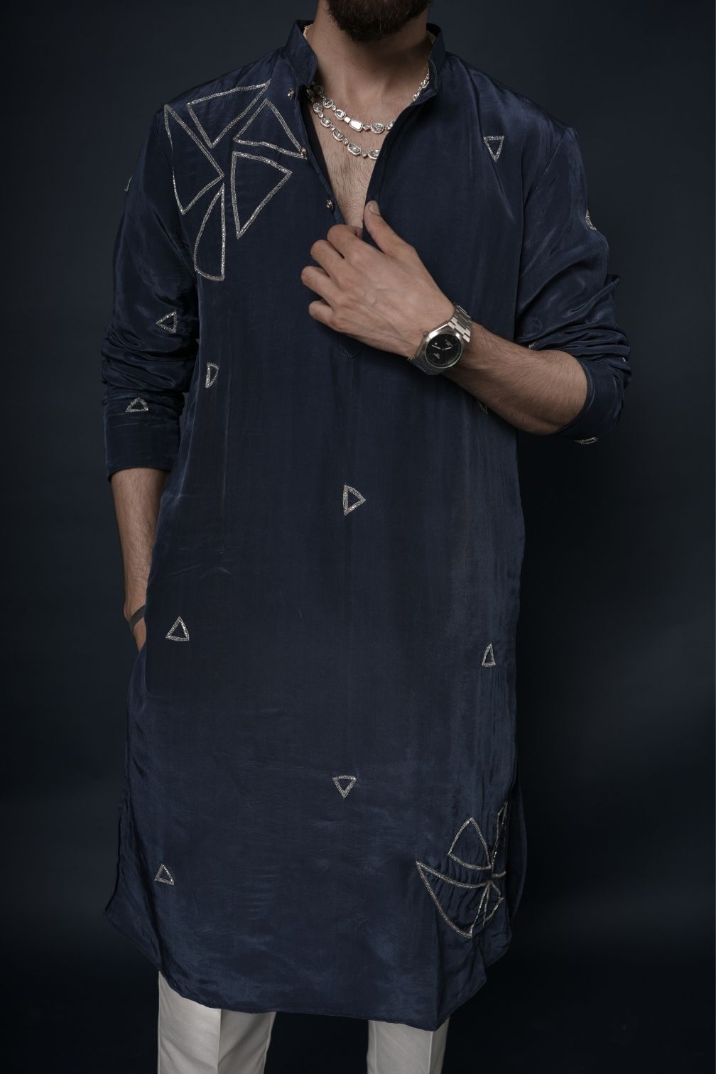 Handwork Mens Kurta & Pants Set | Festive Outfit for men | Wedding wear for men | kurta for groom or groomsmen