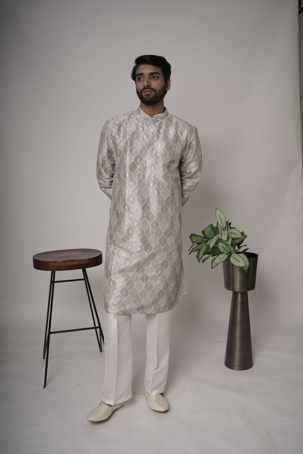 Handwork Mens Kurta & Pants Set | Festive Outfit for men | Wedding wear for men | kurta for groom or groomsmen