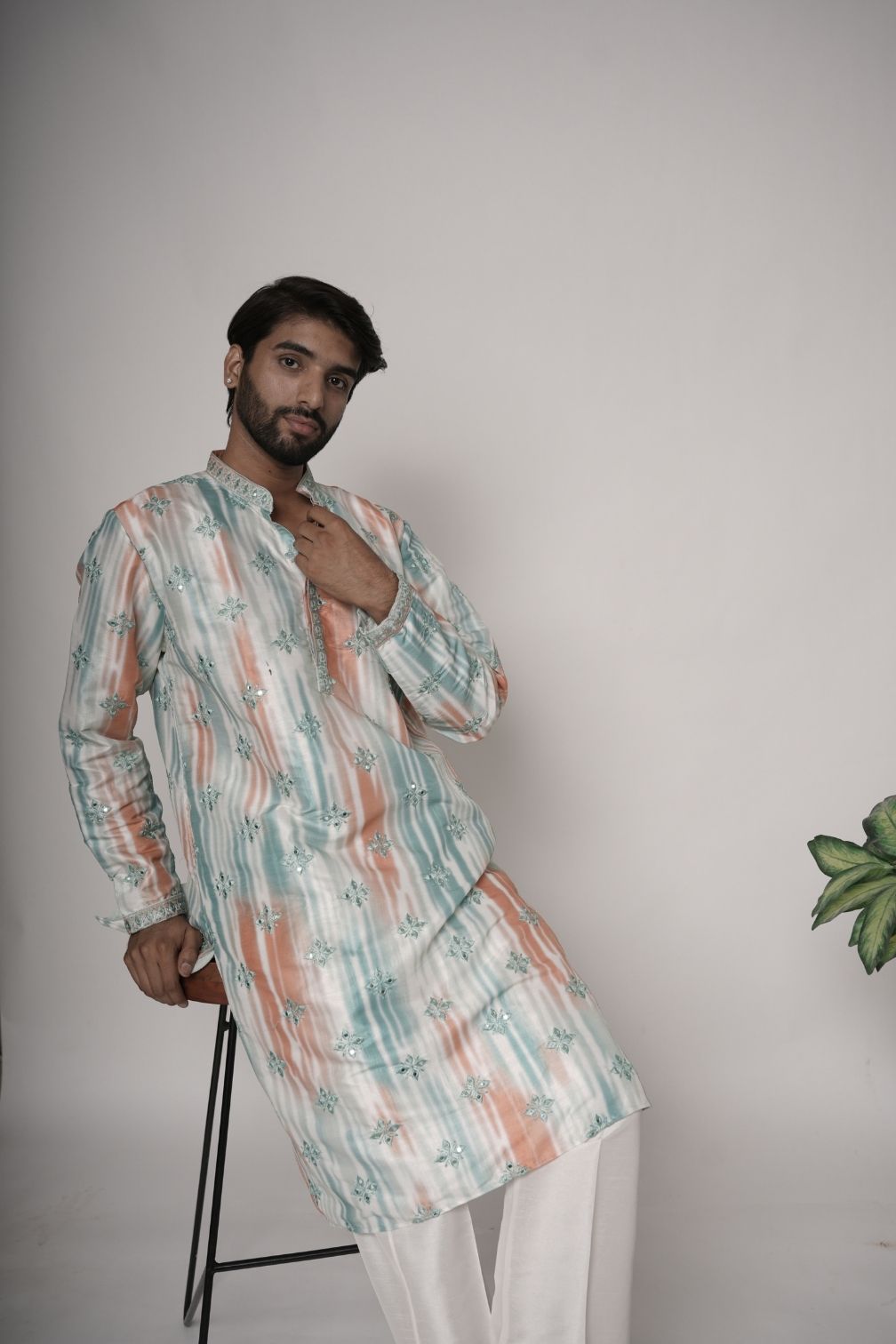 Silk Mens Kurta & Pants Set | Festive Outfit for men | Wedding wear for men | kurta for groom or groomsmen
