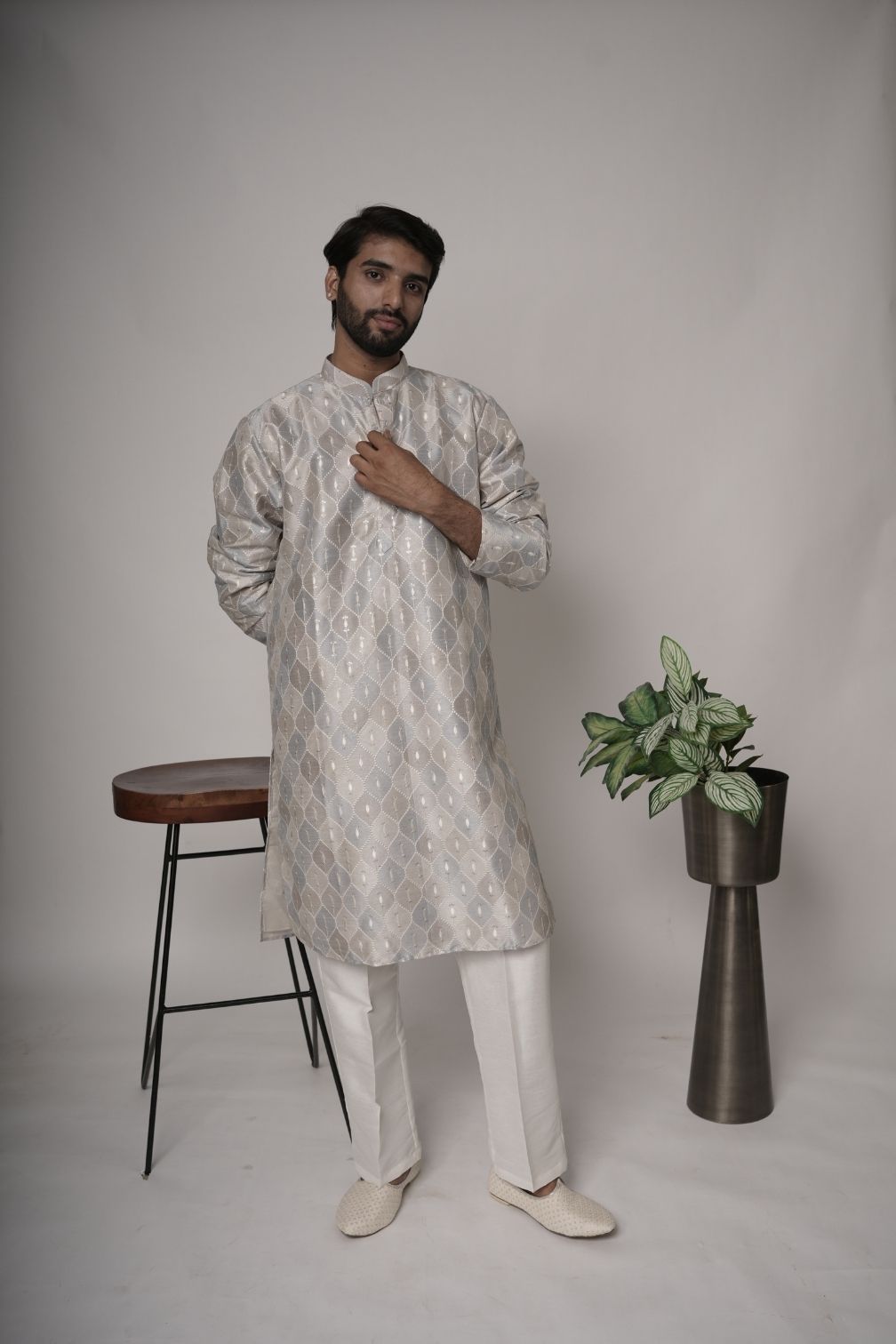 Handwork Mens Kurta & Pants Set | Festive Outfit for men | Wedding wear for men | kurta for groom or groomsmen