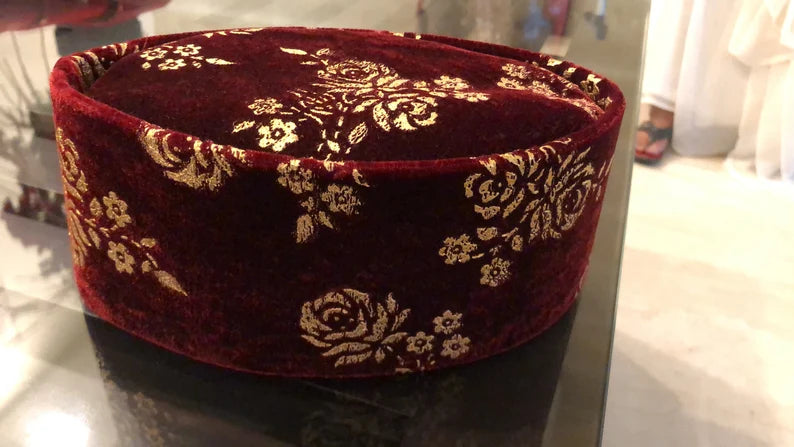 African Kente Kufi Hat, Kofi Hat, Ankara Cap, African Men Hat, Choir, Black History Month Men Accessory